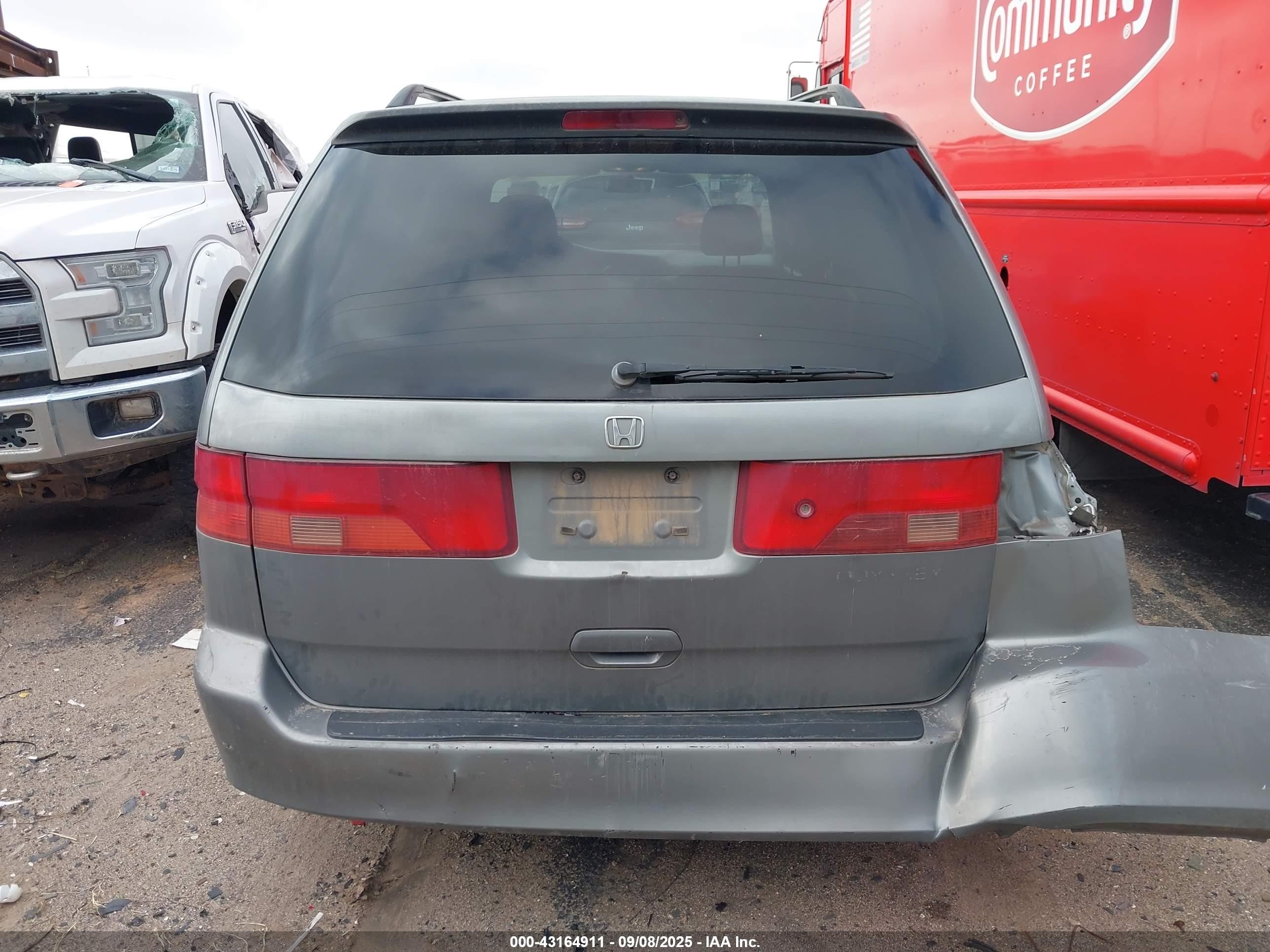 2000 Honda Odyssey Ex Gray vin: 2HKRL1867YH609100