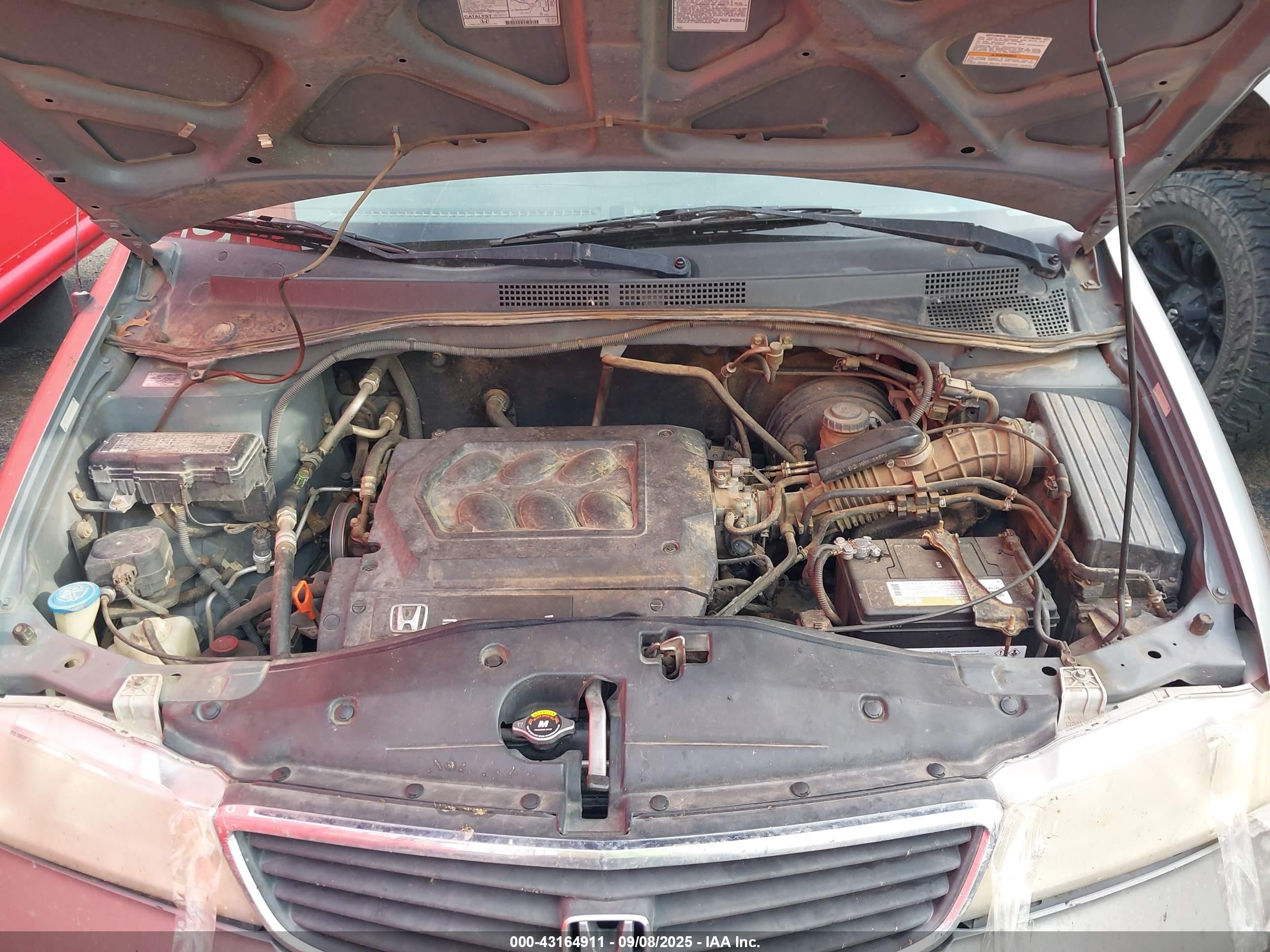 2000 Honda Odyssey Ex Gray vin: 2HKRL1867YH609100