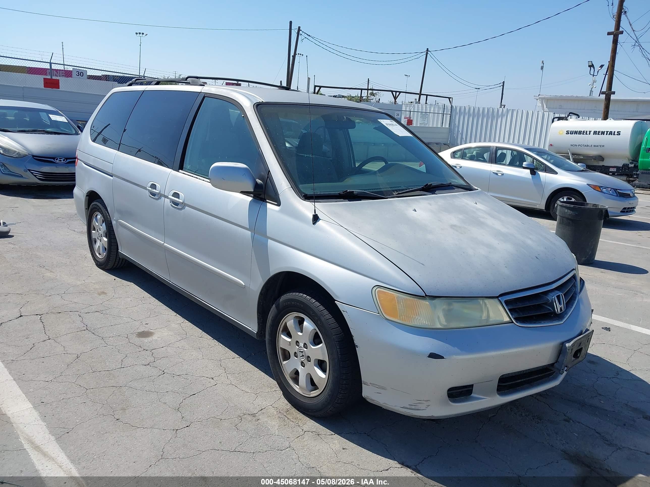 2002 Honda Odyssey Ex Silver vin: 2HKRL18682H522863