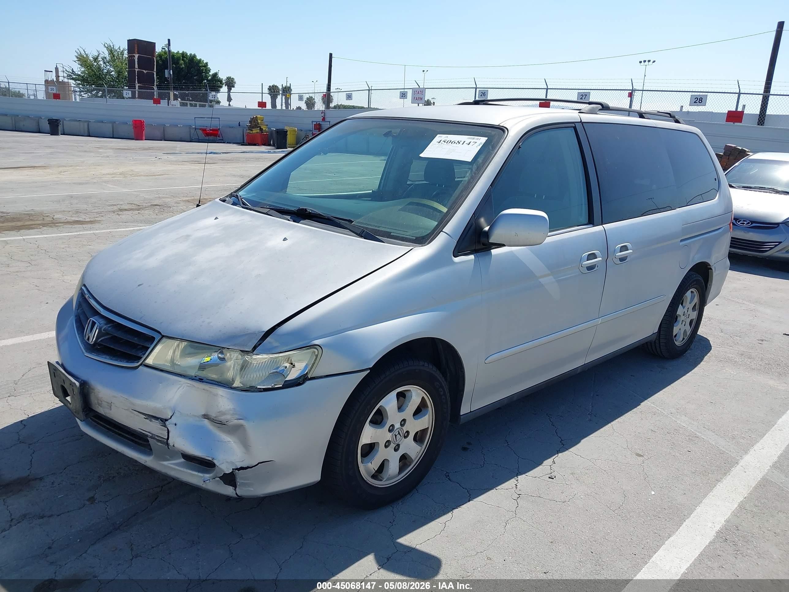 2002 Honda Odyssey Ex Silver vin: 2HKRL18682H522863