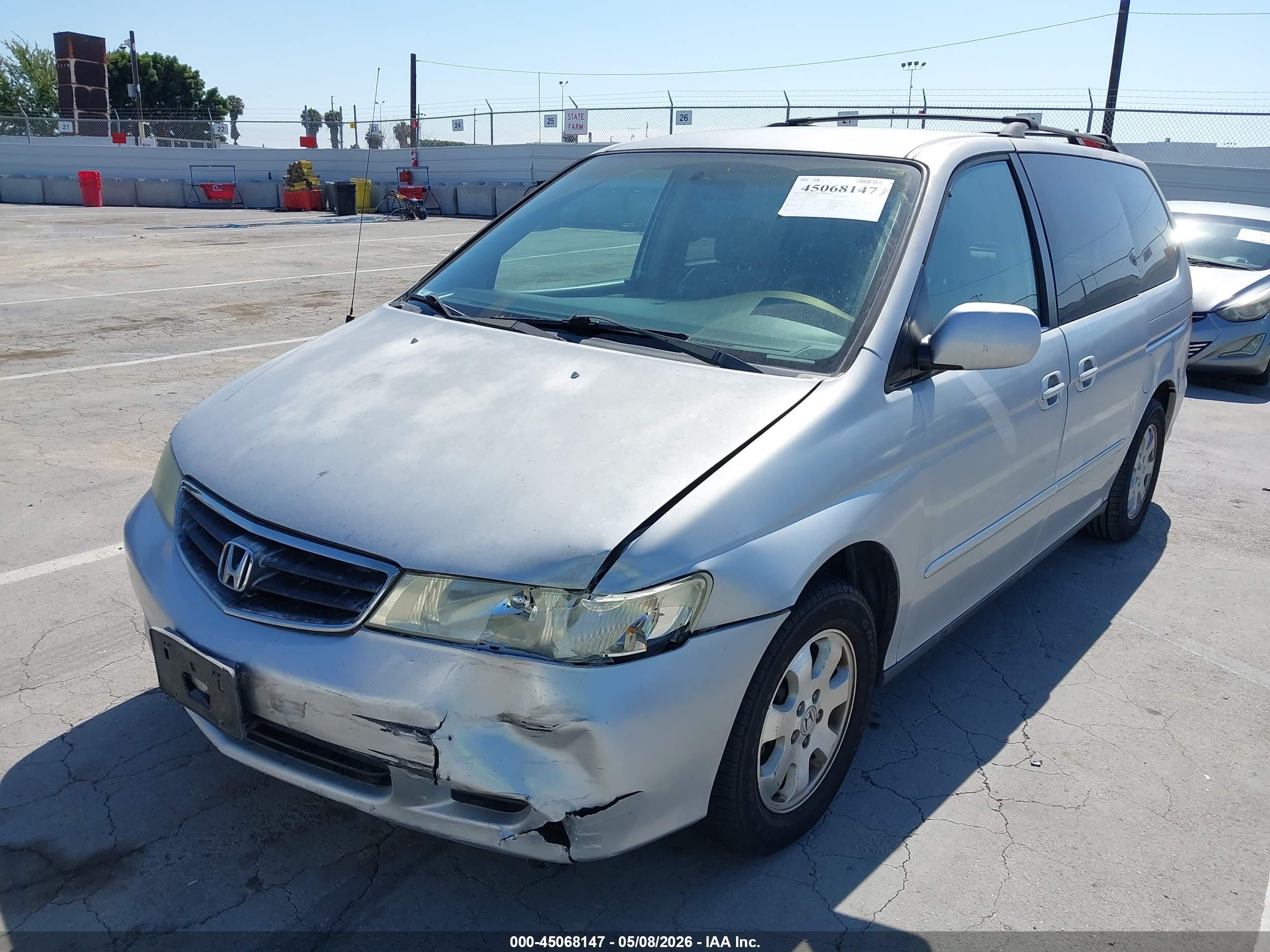 2002 Honda Odyssey Ex Silver vin: 2HKRL18682H522863