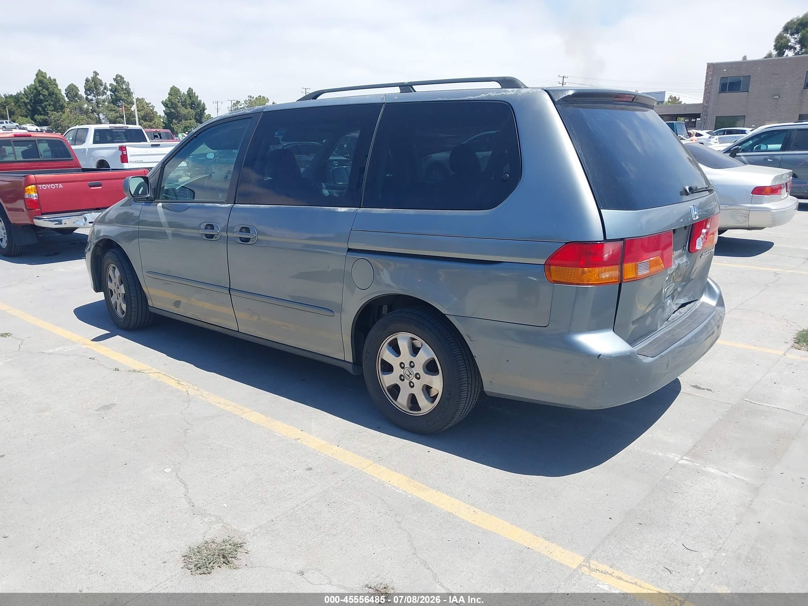 2002 Honda Odyssey Ex Gray vin: 2HKRL18682H529277