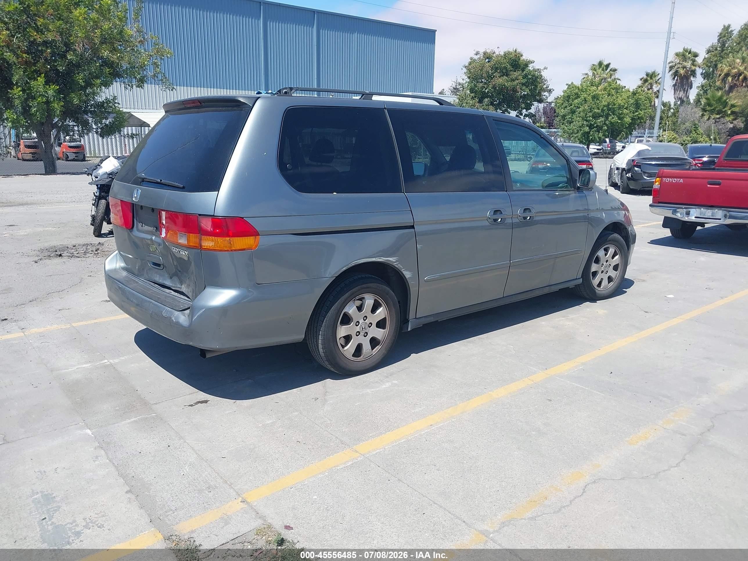 2002 Honda Odyssey Ex Gray vin: 2HKRL18682H529277