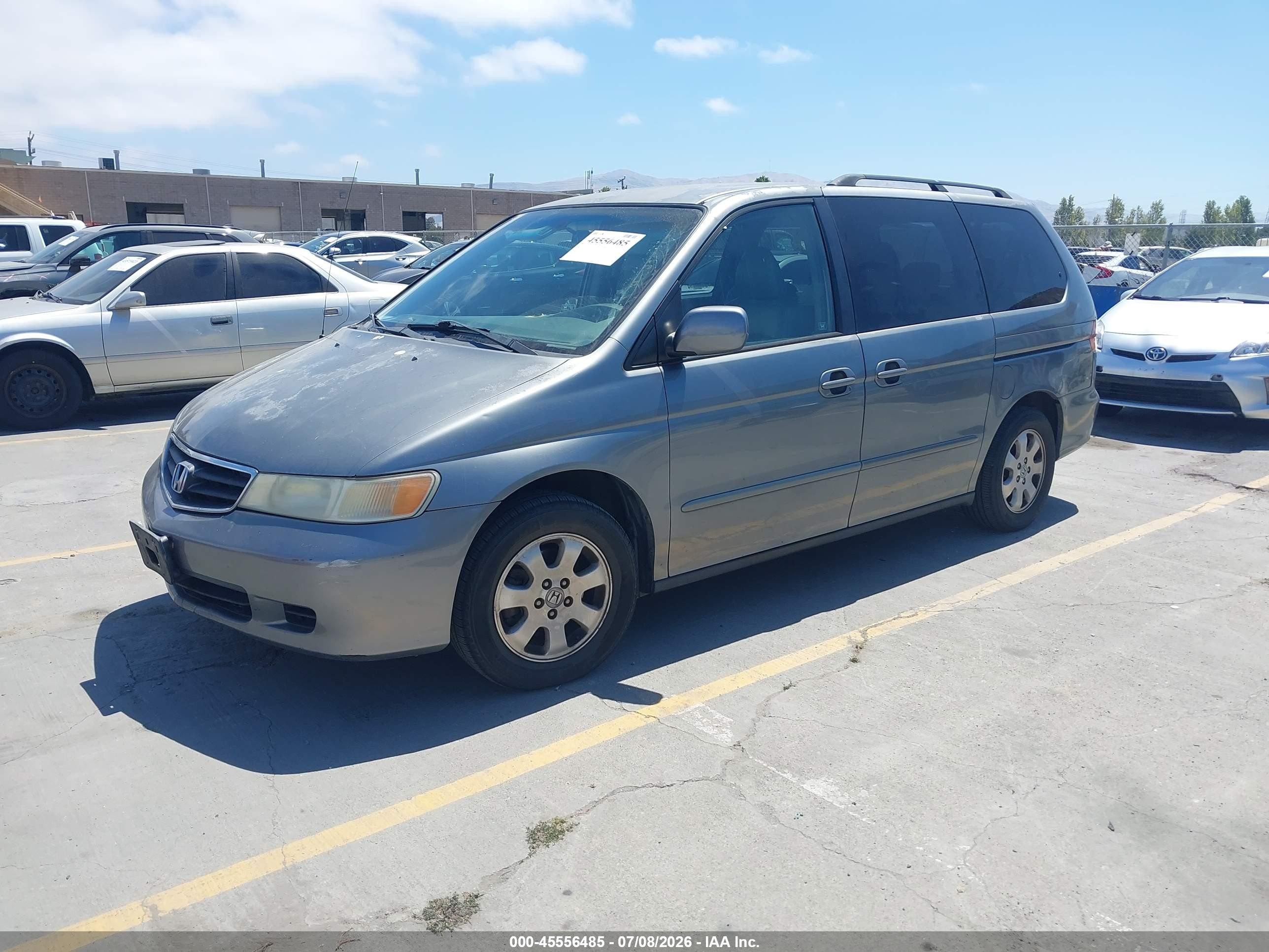 2002 Honda Odyssey Ex Gray vin: 2HKRL18682H529277