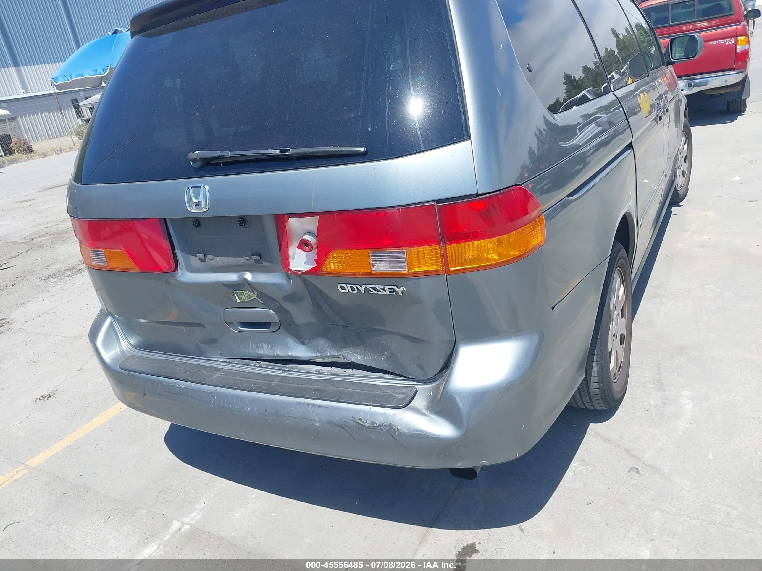 2002 Honda Odyssey Ex Gray vin: 2HKRL18682H529277