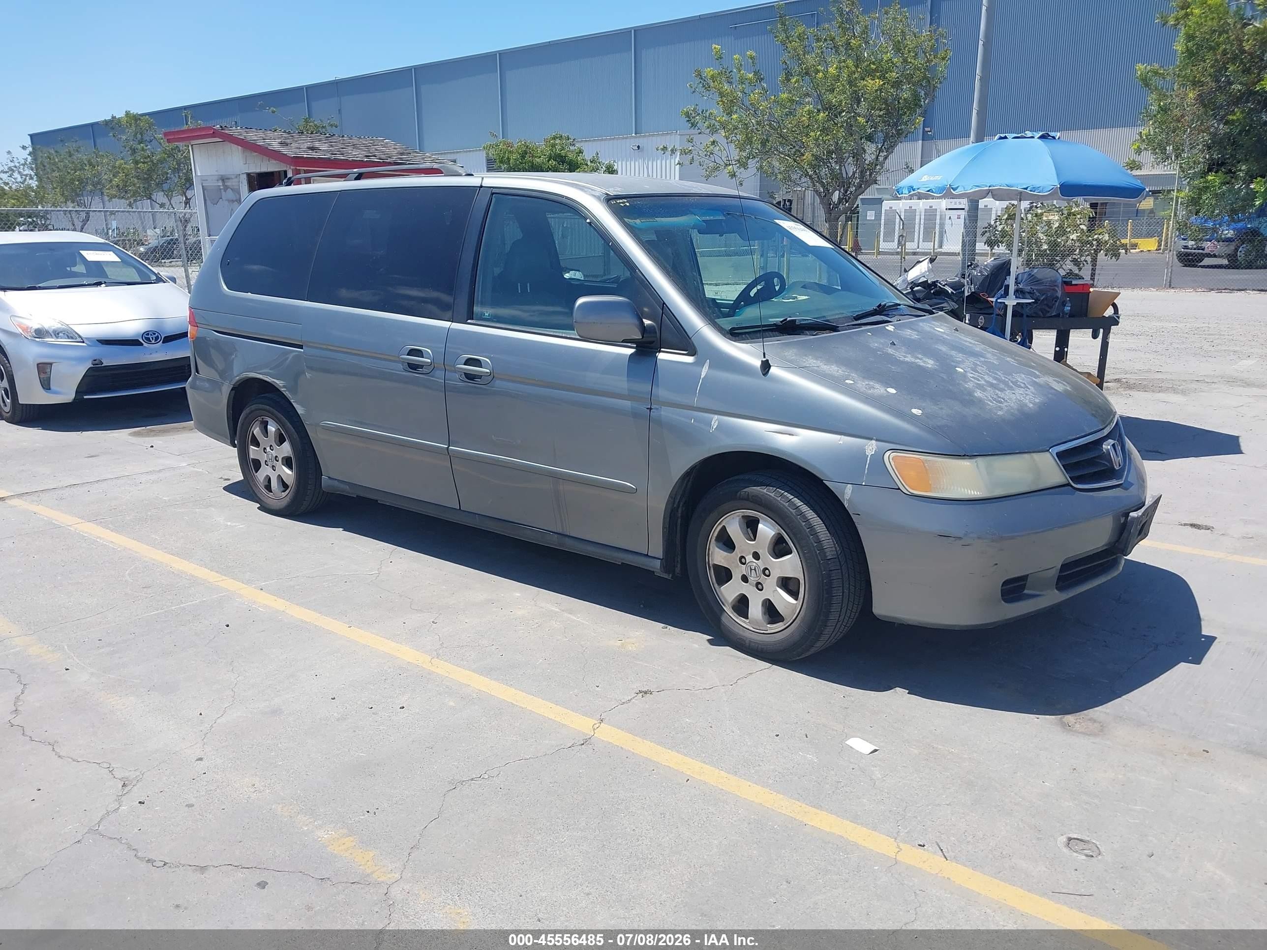 2002 Honda Odyssey Ex Gray vin: 2HKRL18682H529277
