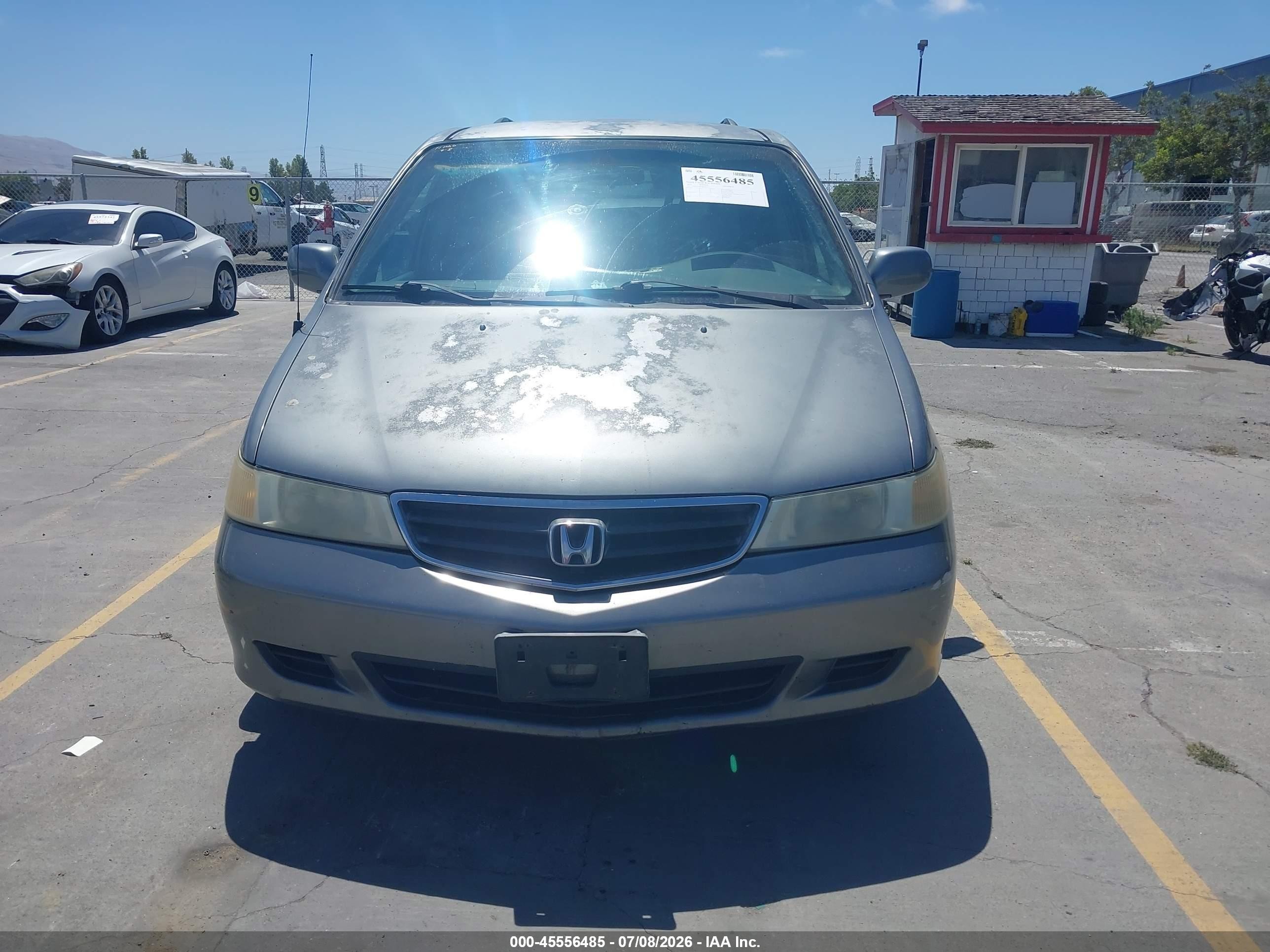 2002 Honda Odyssey Ex Gray vin: 2HKRL18682H529277