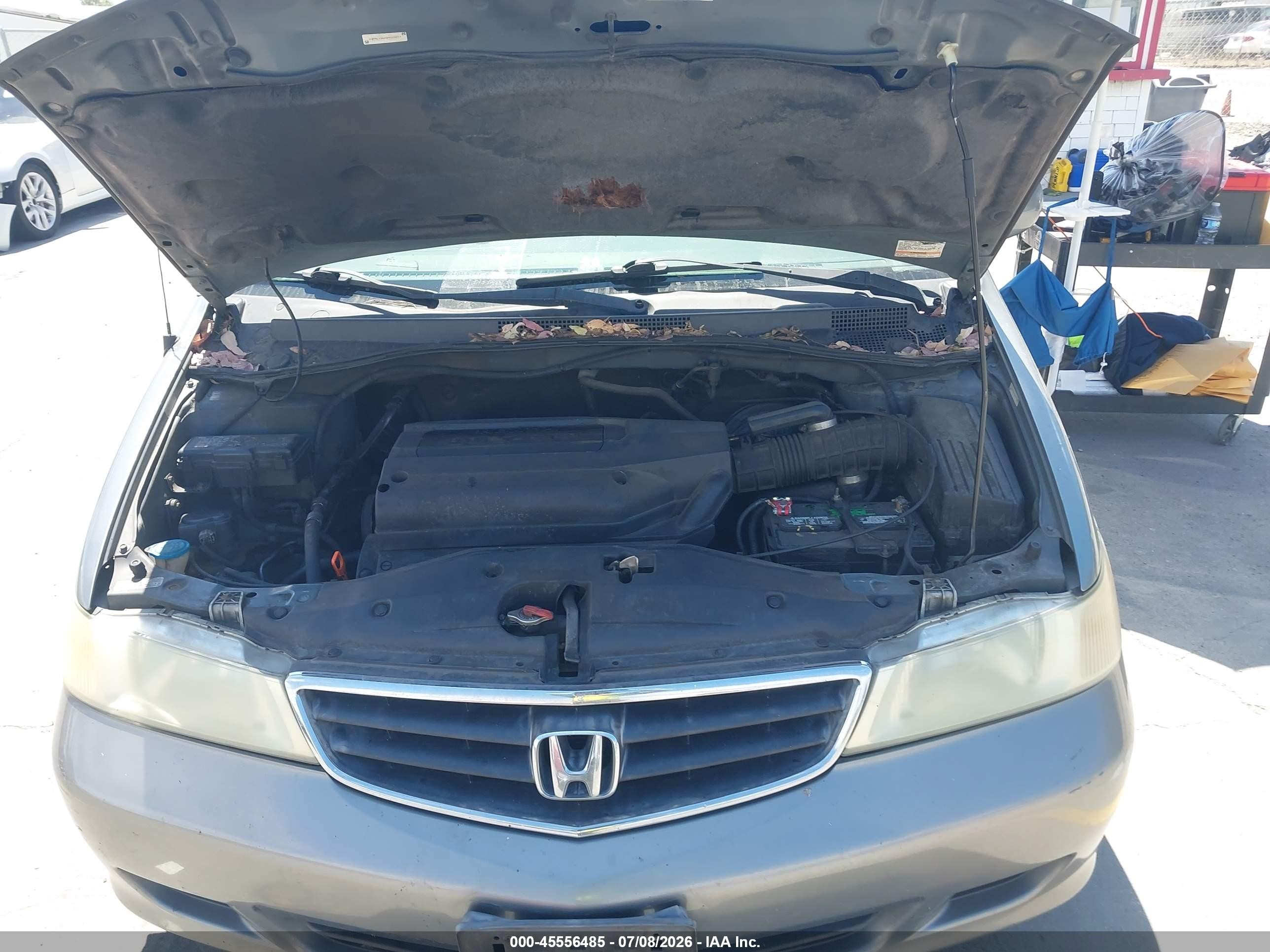 2002 Honda Odyssey Ex Gray vin: 2HKRL18682H529277