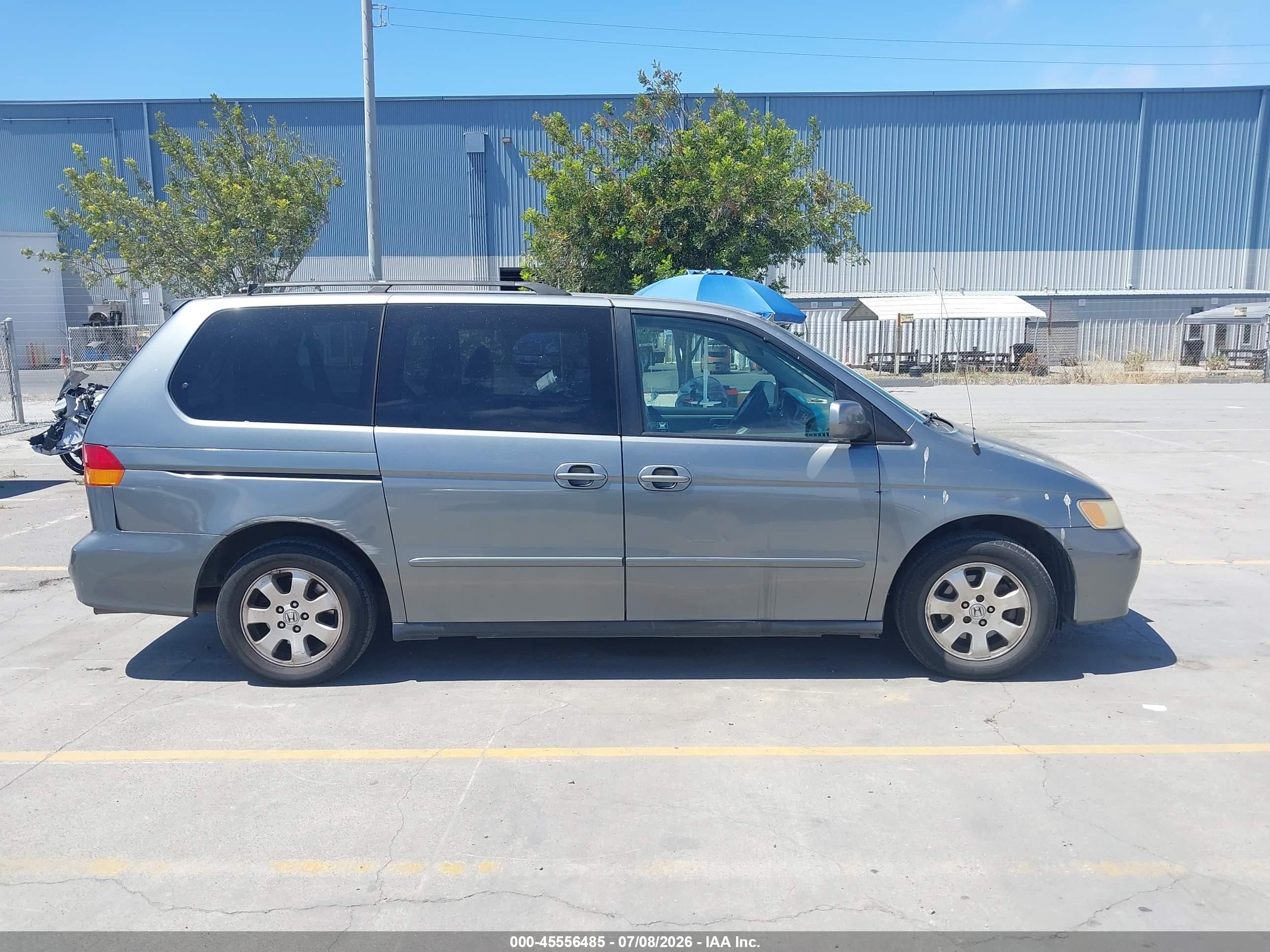 2002 Honda Odyssey Ex Gray vin: 2HKRL18682H529277