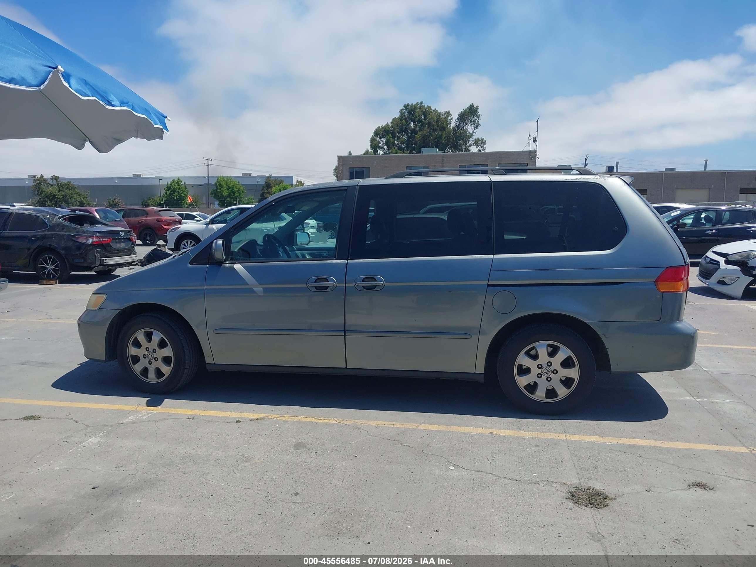 2002 Honda Odyssey Ex Gray vin: 2HKRL18682H529277