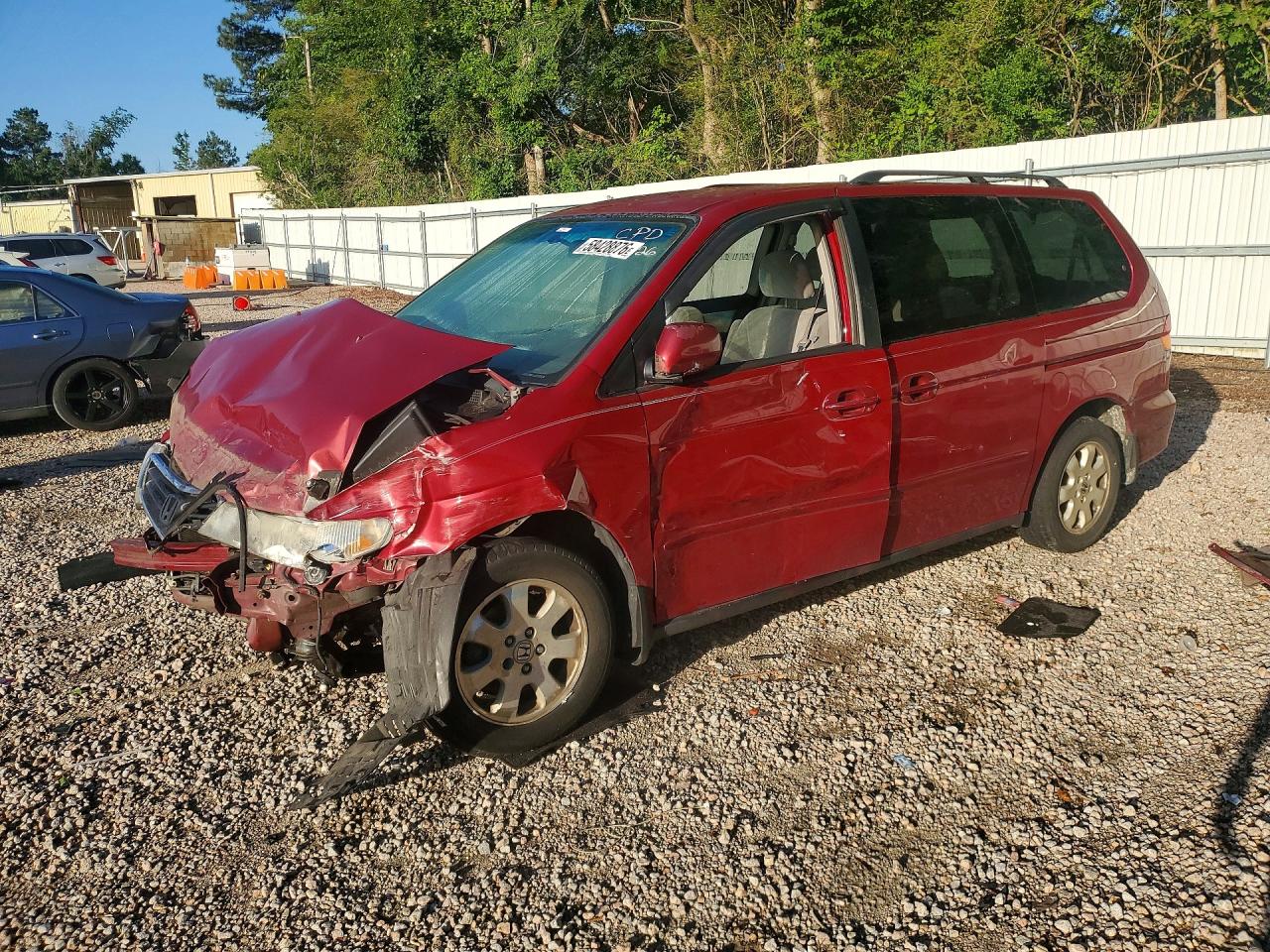 2002 Honda Odyssey Ex Red vin: 2HKRL18682H552011