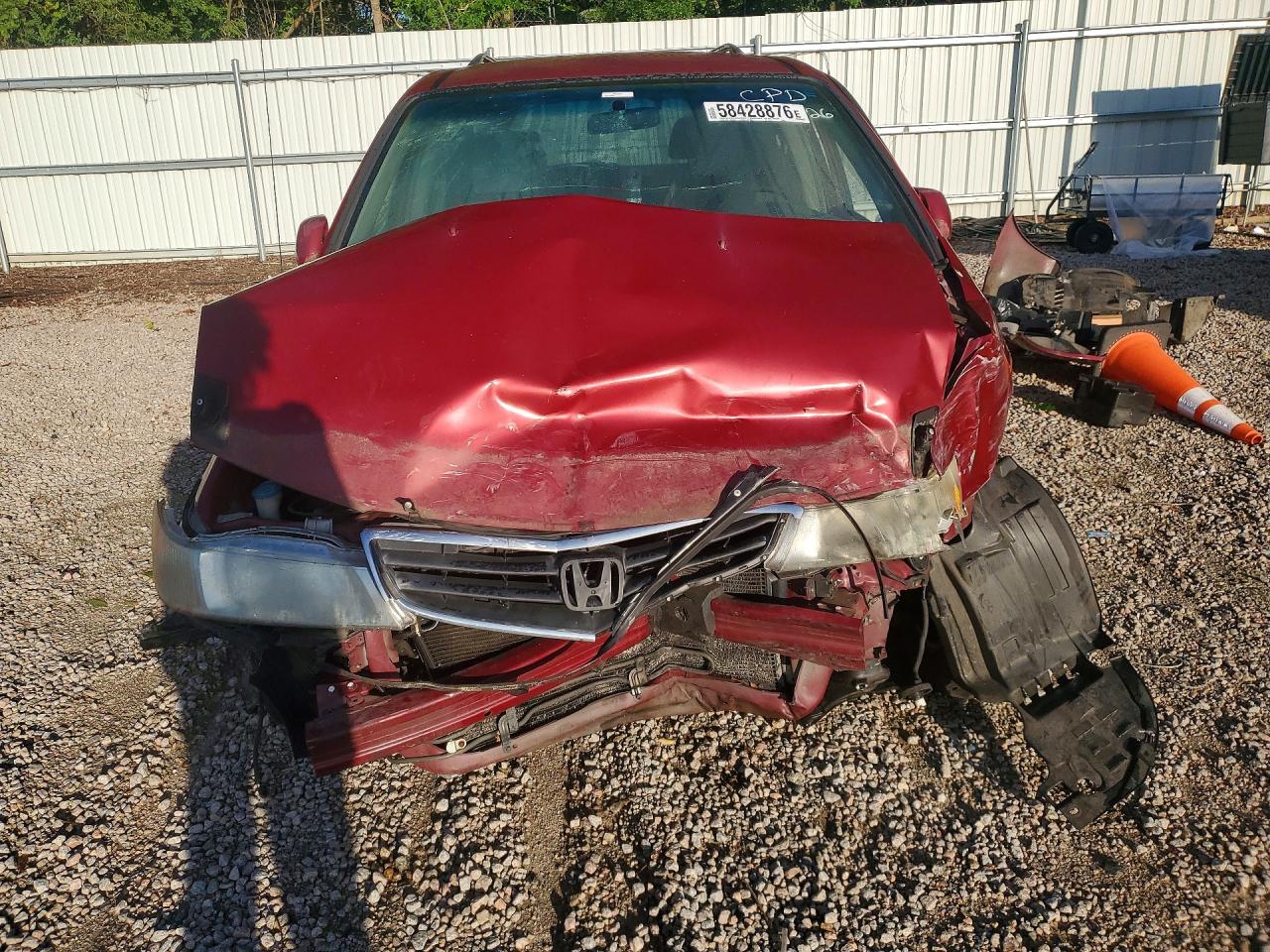 2002 Honda Odyssey Ex Red vin: 2HKRL18682H552011