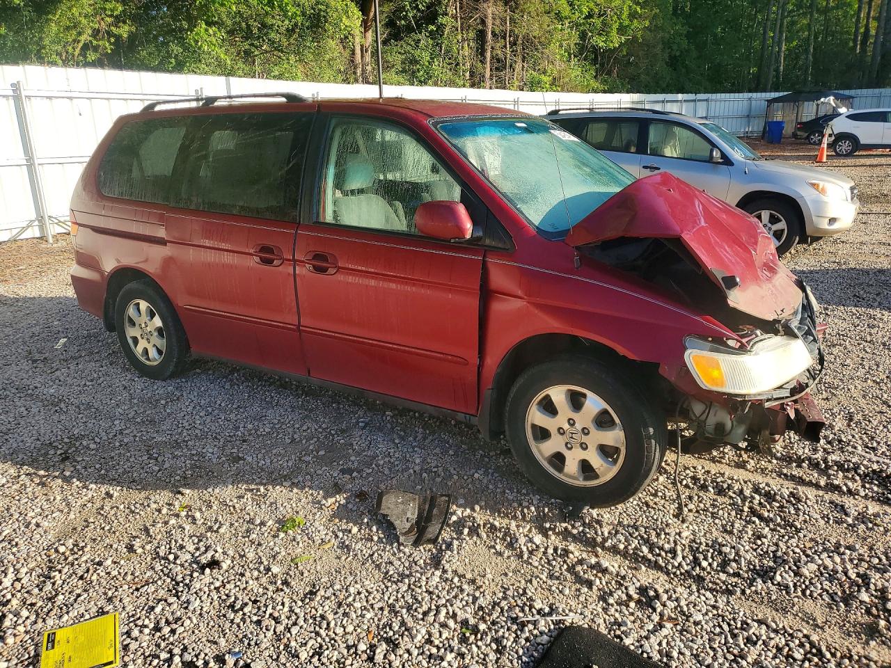 2002 Honda Odyssey Ex Red vin: 2HKRL18682H552011