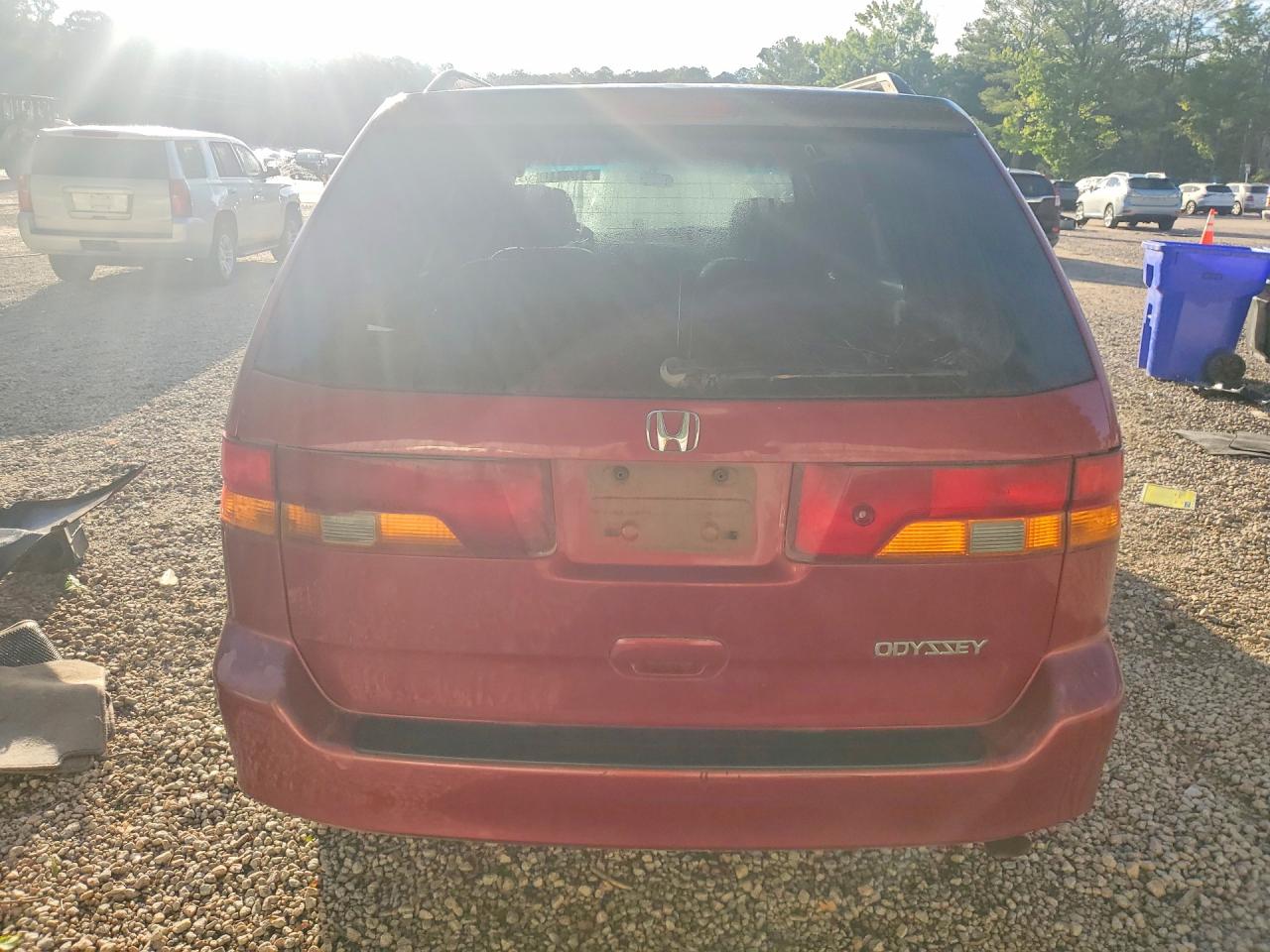 2002 Honda Odyssey Ex Red vin: 2HKRL18682H552011