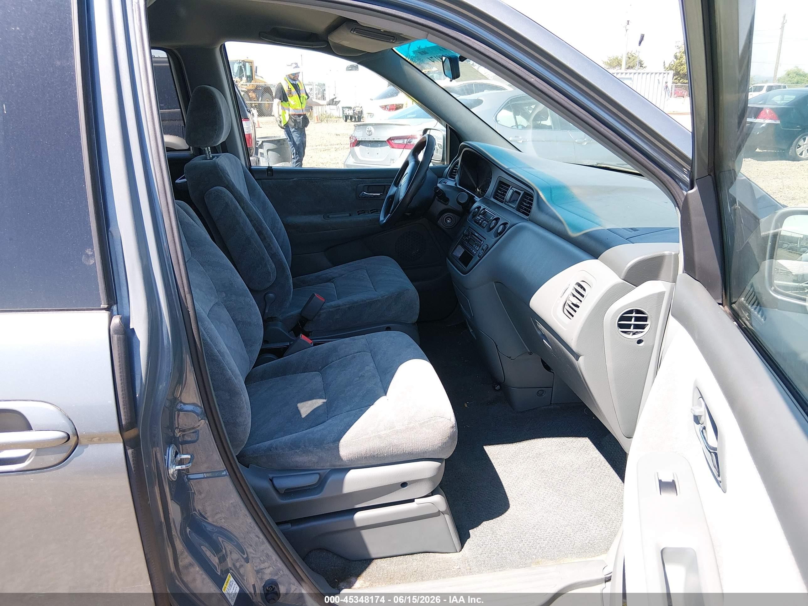 2002 Honda Odyssey Ex Light Blue vin: 2HKRL18682H573232