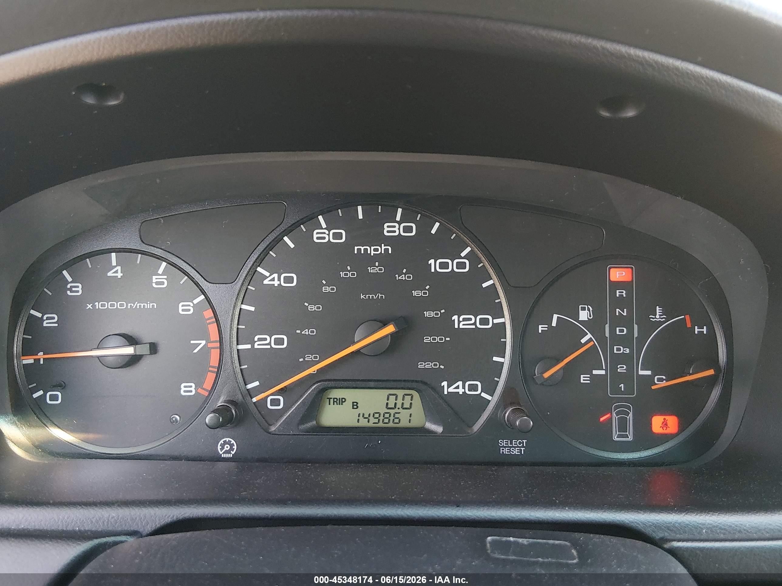2002 Honda Odyssey Ex Light Blue vin: 2HKRL18682H573232