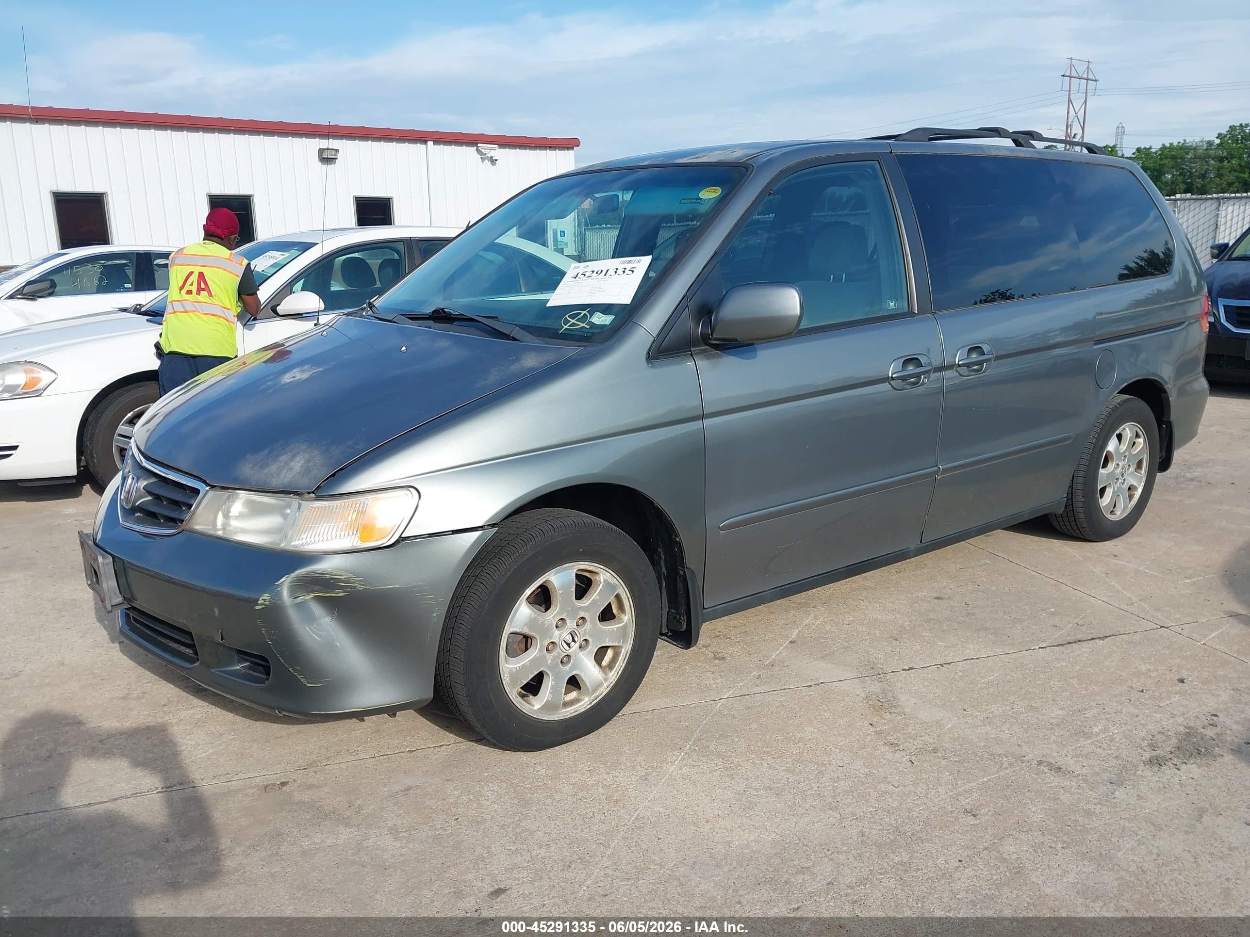 2002 Honda Odyssey Ex Серый vin: 2HKRL18682H573537