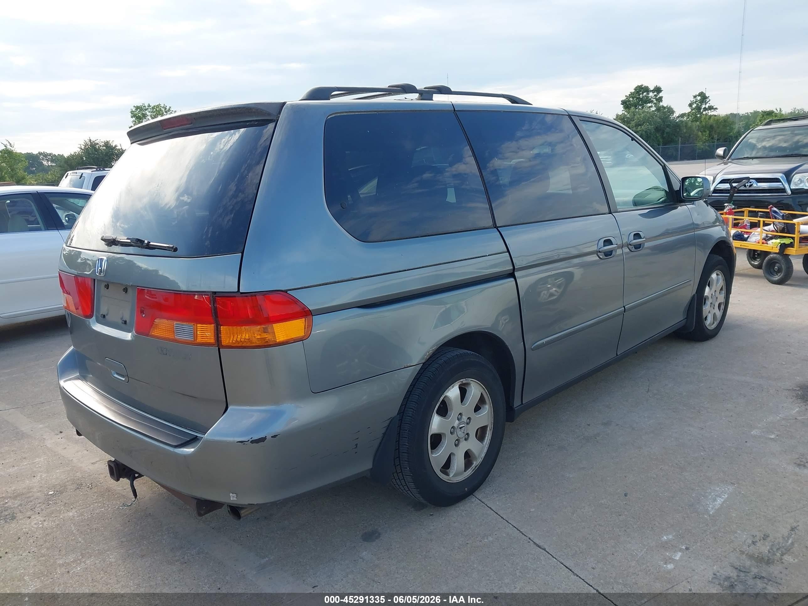 2002 Honda Odyssey Ex Серый vin: 2HKRL18682H573537