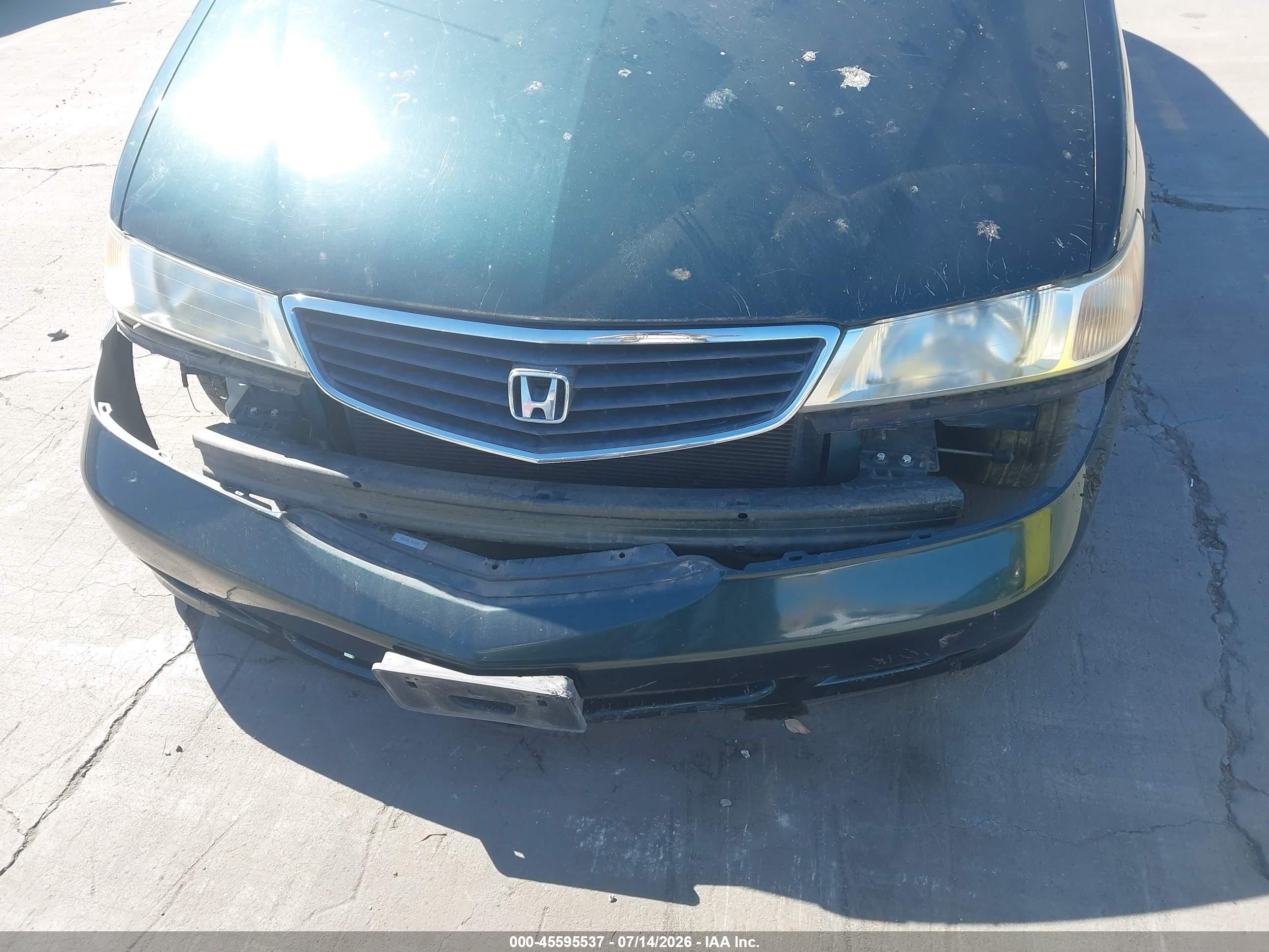 2001 Honda Odyssey Ex Green vin: 2HKRL18691H597375