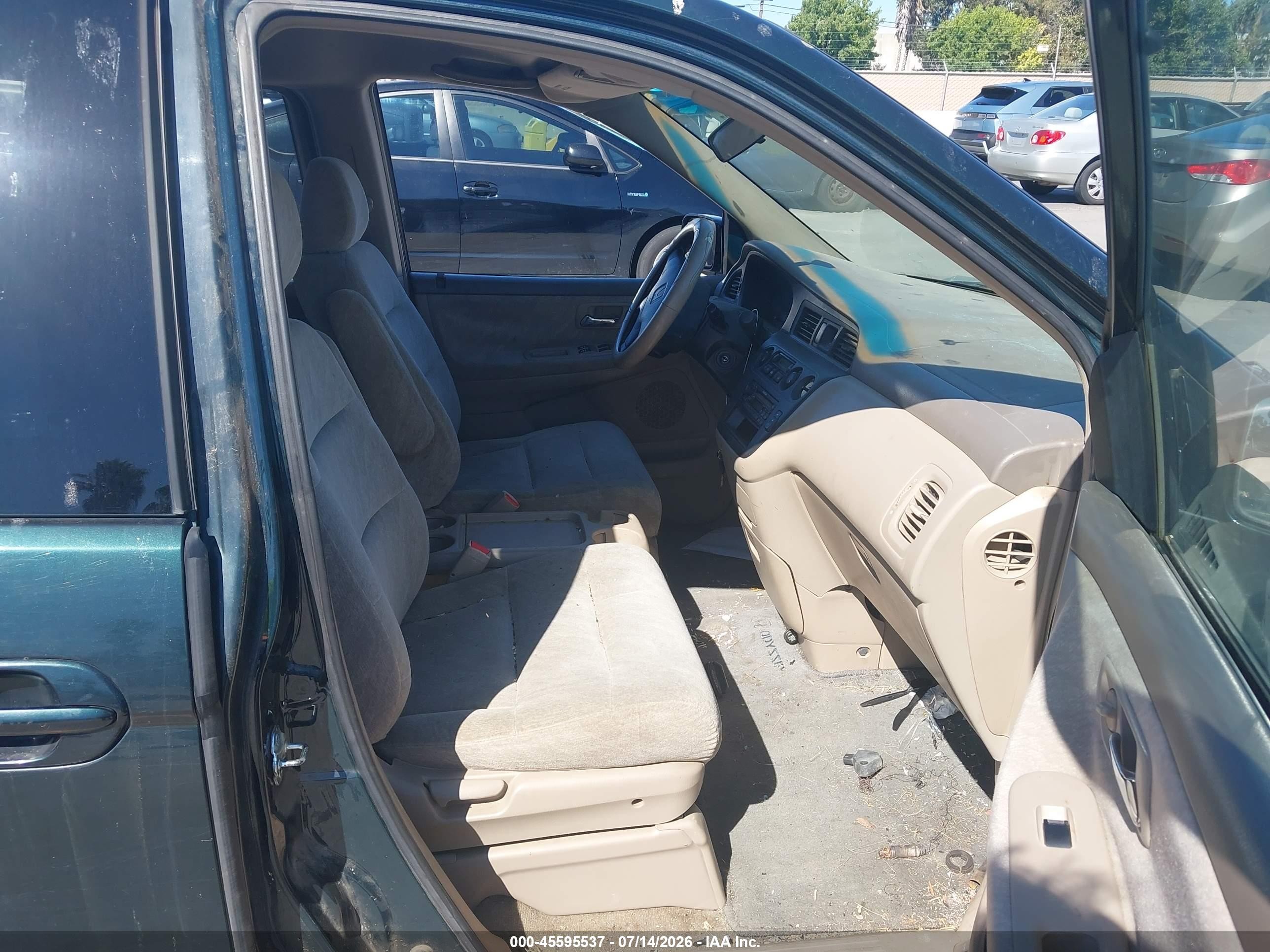 2001 Honda Odyssey Ex Green vin: 2HKRL18691H597375