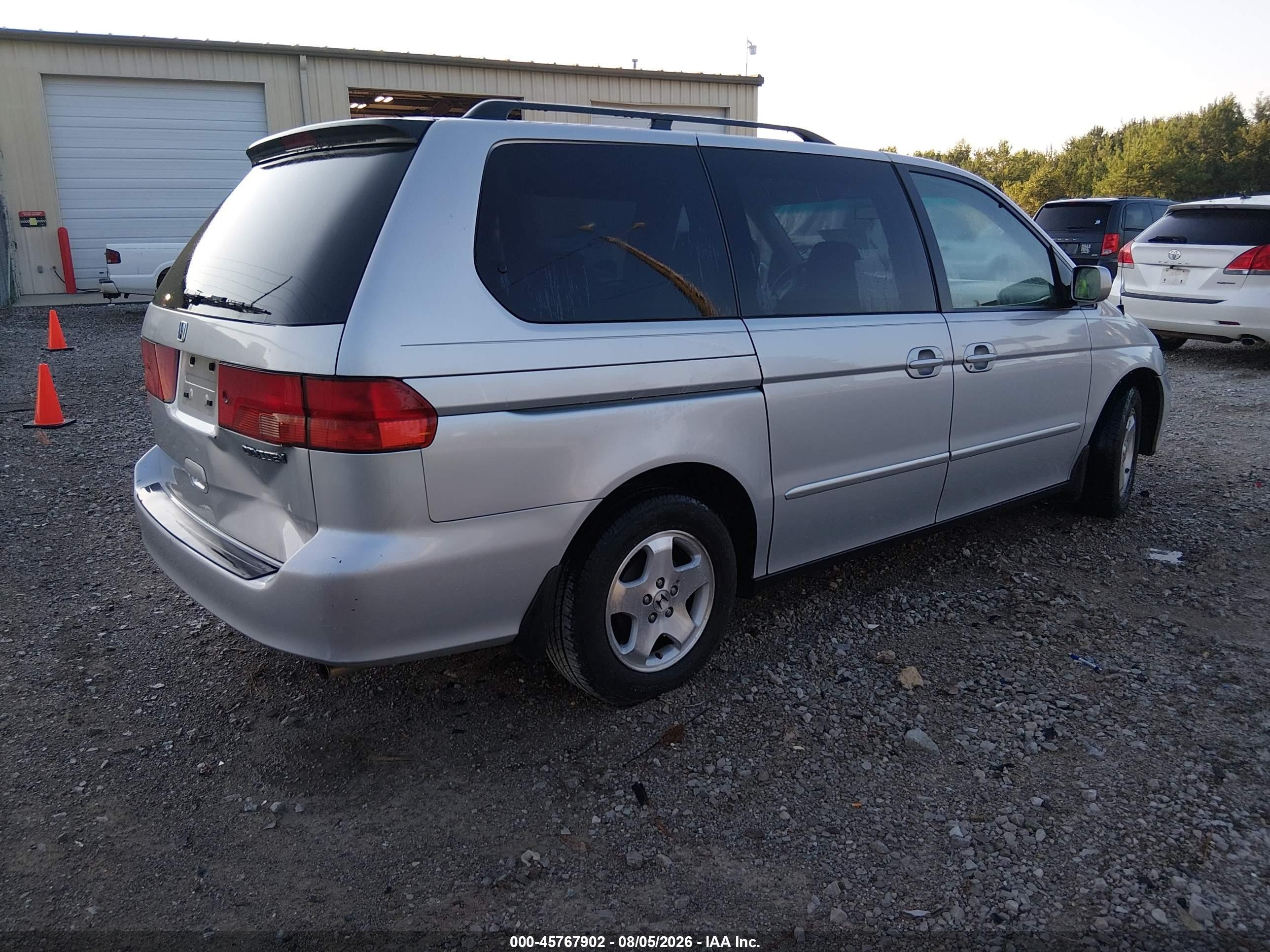2001 Honda Odyssey Ex Silver vin: 2HKRL18691H611808
