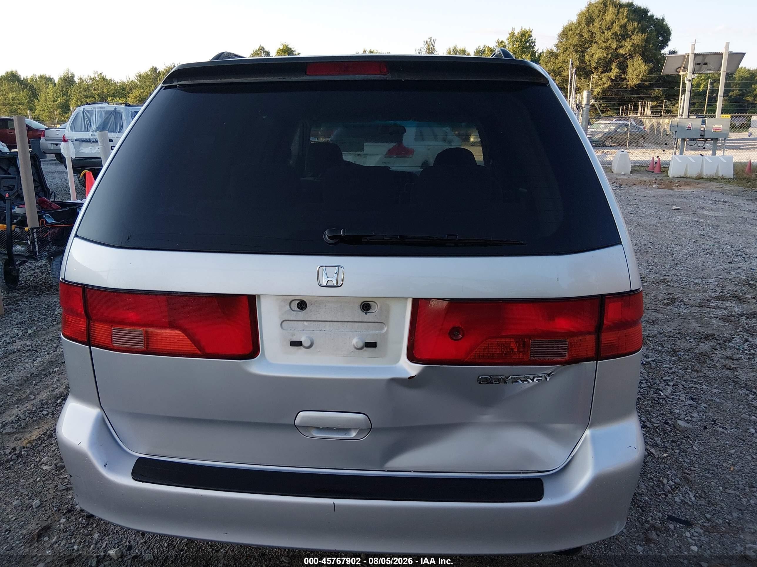 2001 Honda Odyssey Ex Silver vin: 2HKRL18691H611808