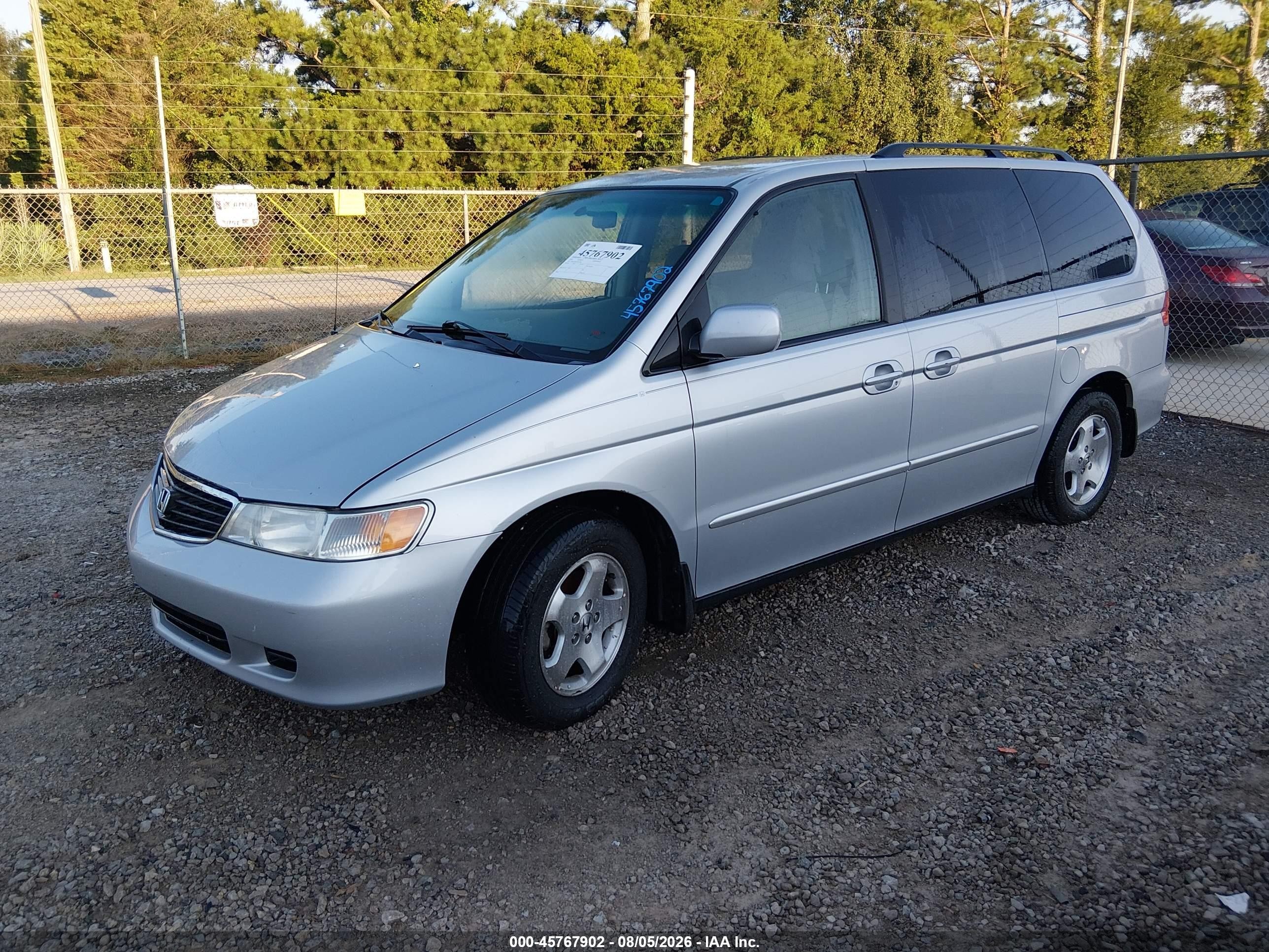 2001 Honda Odyssey Ex Silver vin: 2HKRL18691H611808