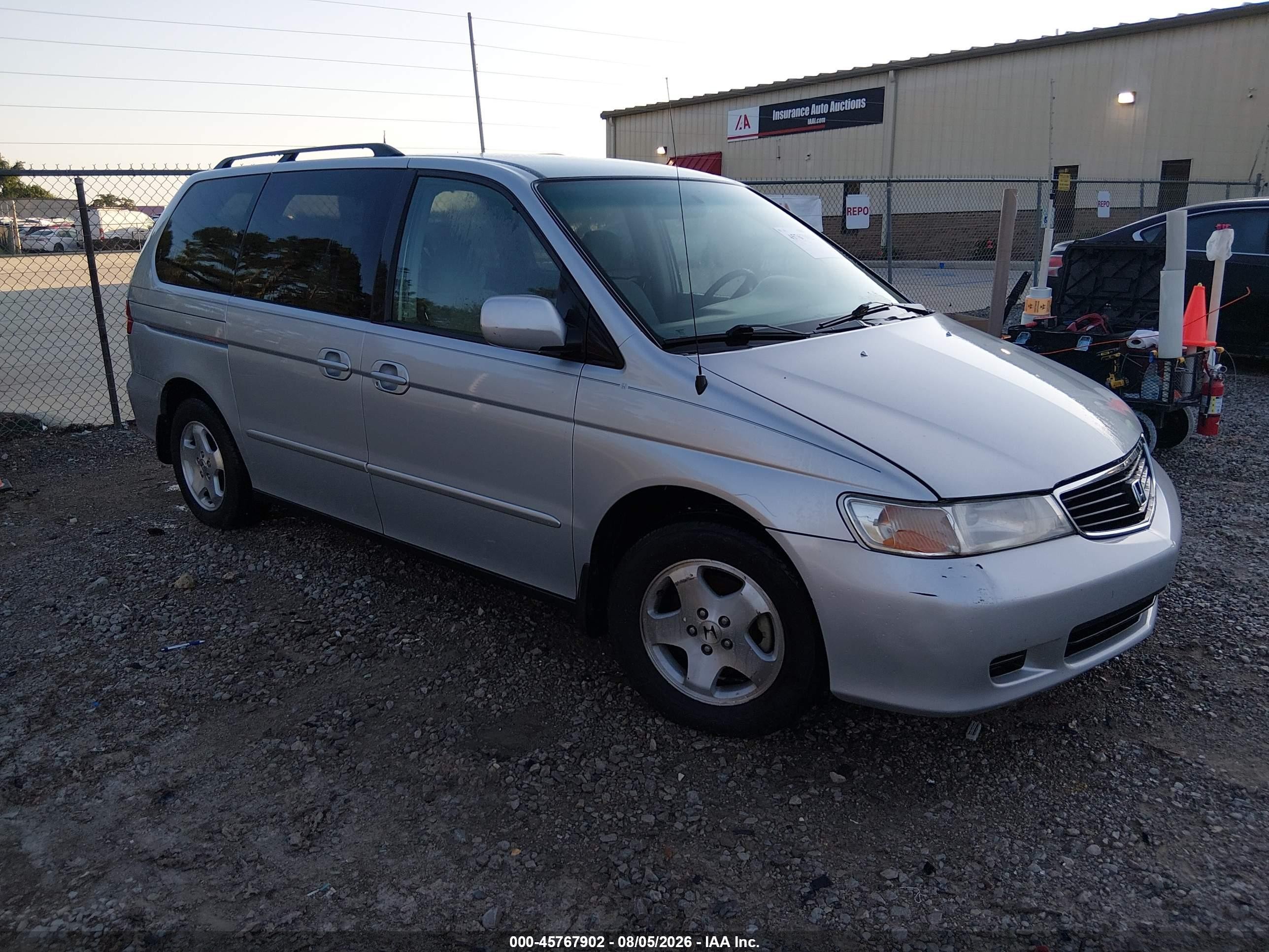 2001 Honda Odyssey Ex Silver vin: 2HKRL18691H611808