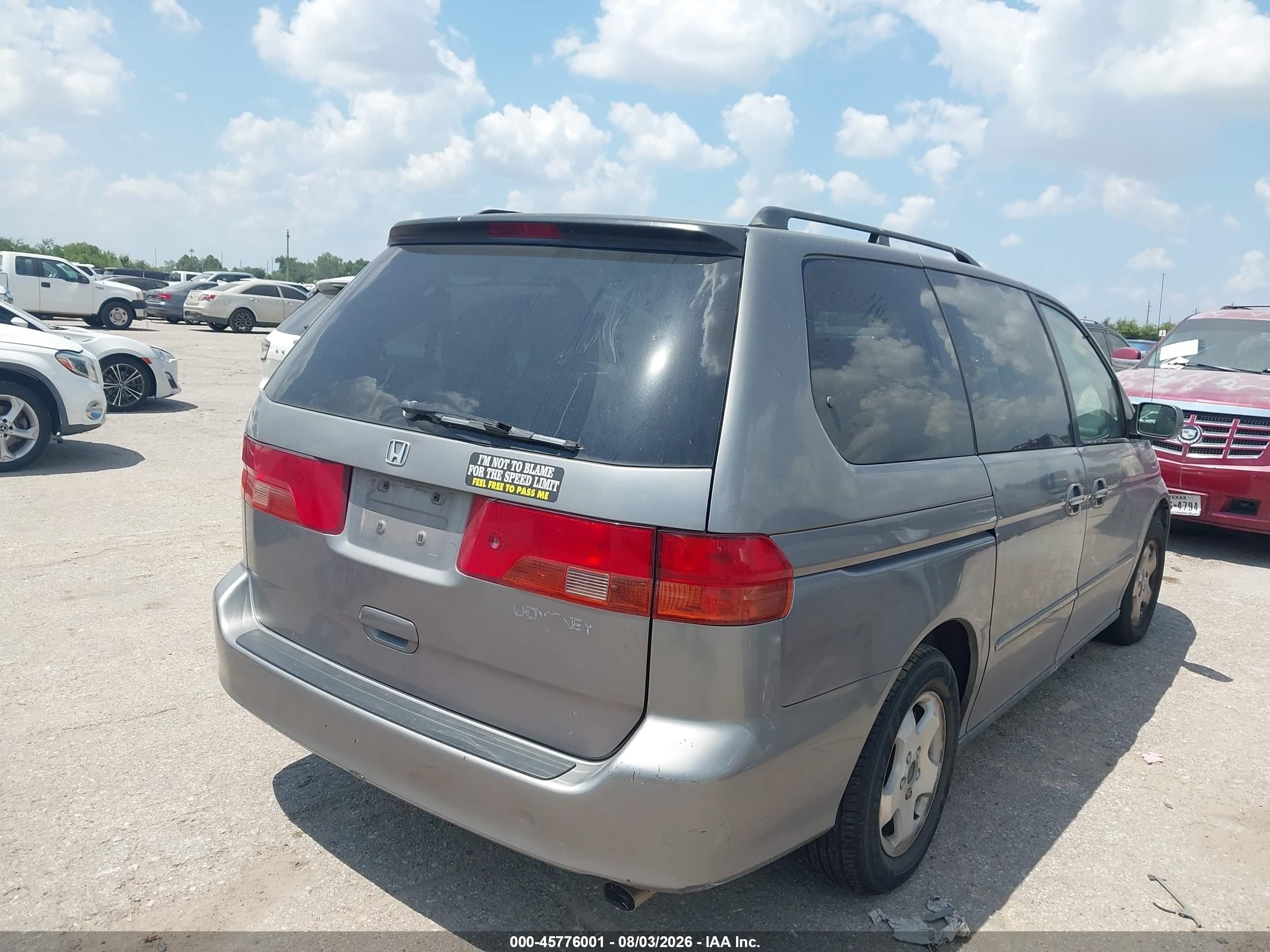 1999 Honda Odyssey Ex Gray vin: 2HKRL1869XH515170