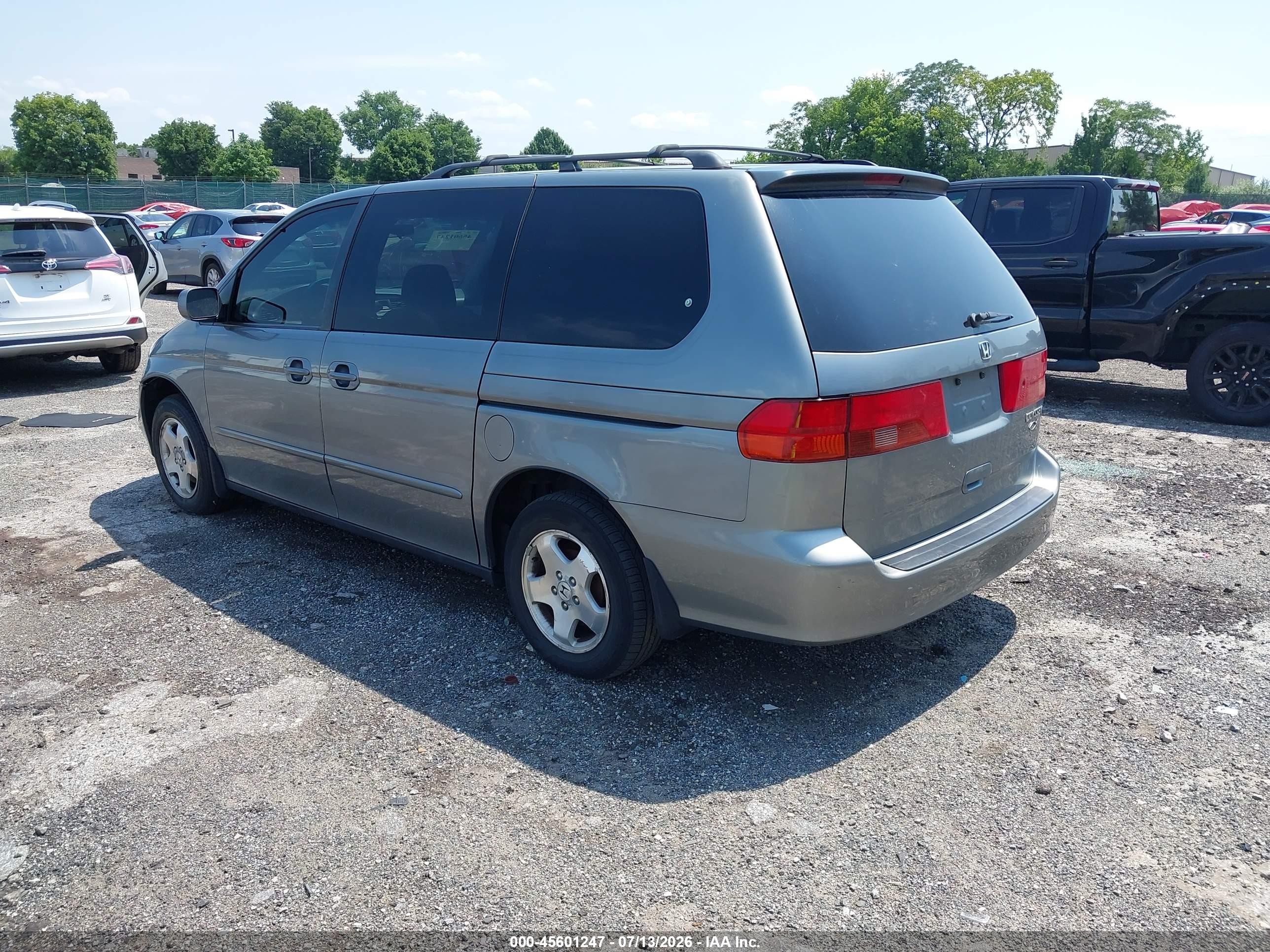 2001 Honda Odyssey Ex Серый vin: 2HKRL186X1H514942