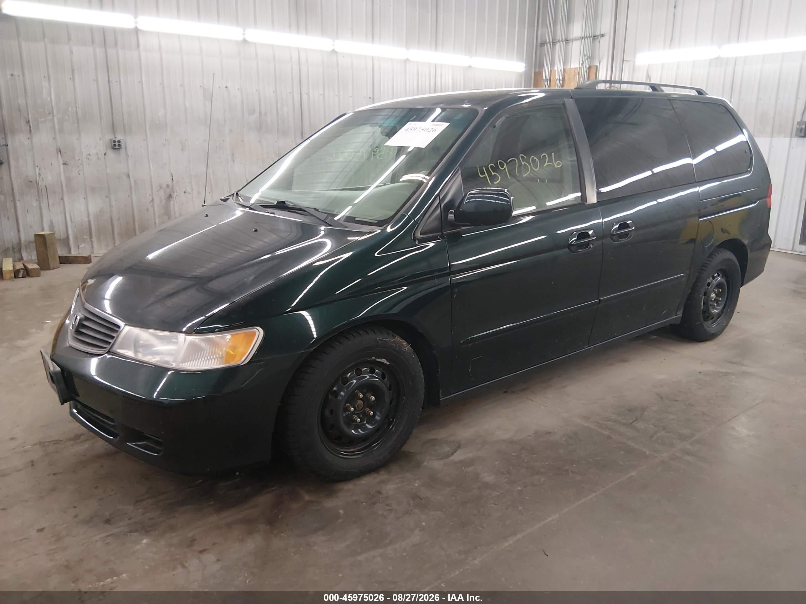 2001 Honda Odyssey Ex Green vin: 2HKRL186X1H572338