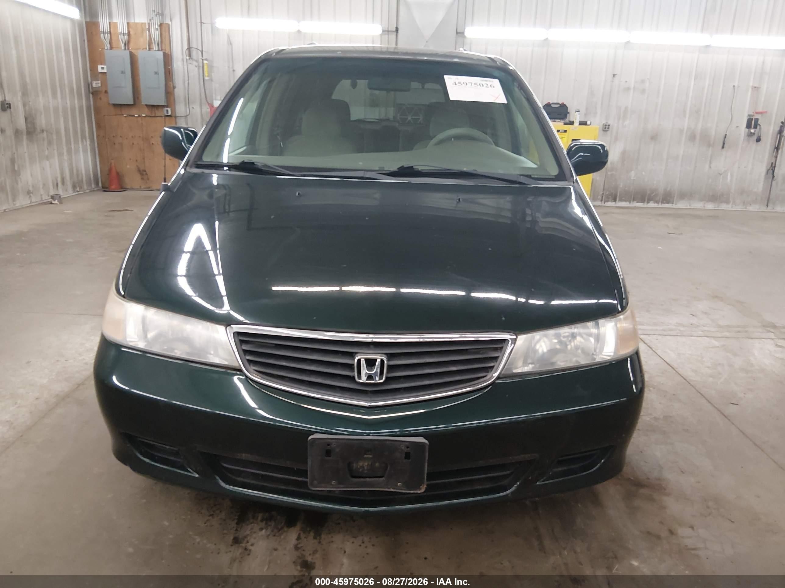 2001 Honda Odyssey Ex Green vin: 2HKRL186X1H572338