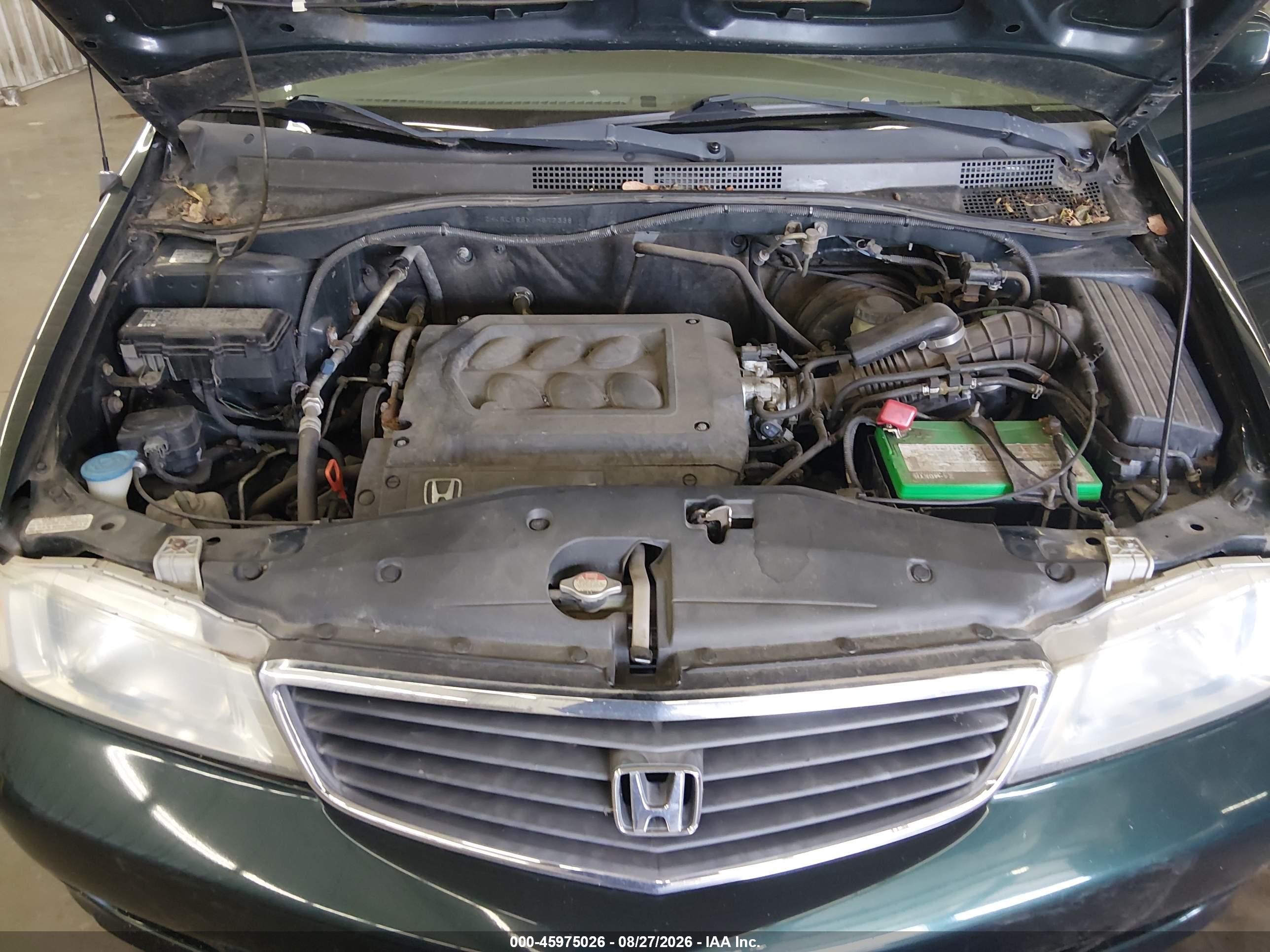 2001 Honda Odyssey Ex Green vin: 2HKRL186X1H572338