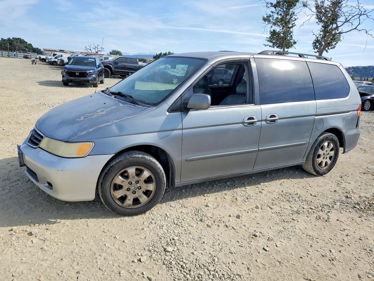 2002 Honda Odyssey Ex Gray vin: 2HKRL186X2H511962