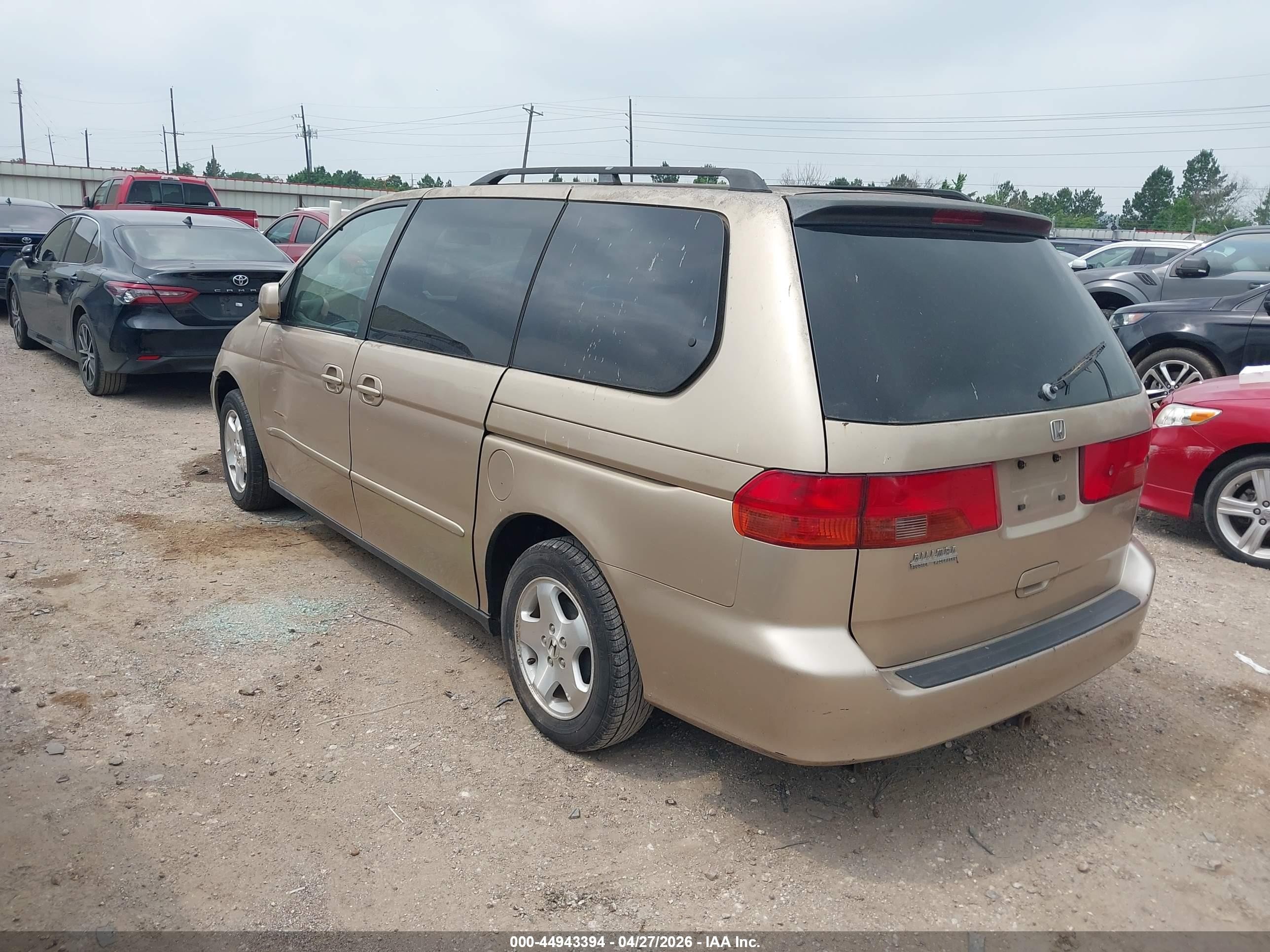 2000 Honda Odyssey Ex Tan vin: 2HKRL186XYH598139
