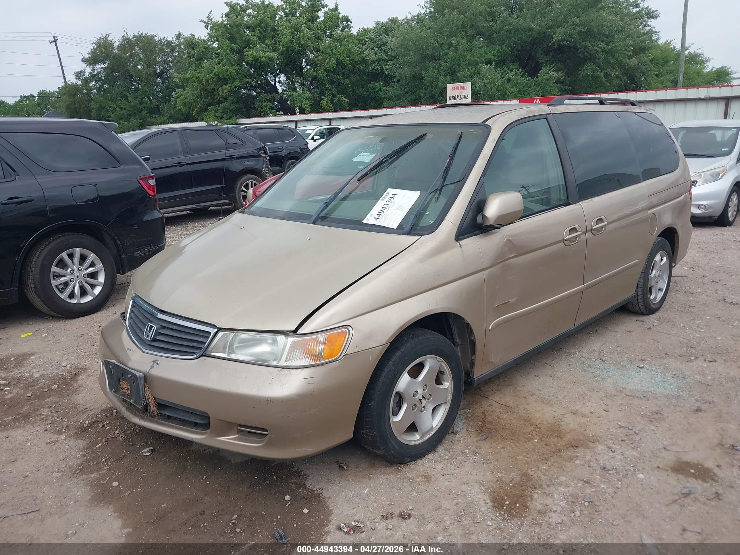 2000 Honda Odyssey Ex Tan vin: 2HKRL186XYH598139