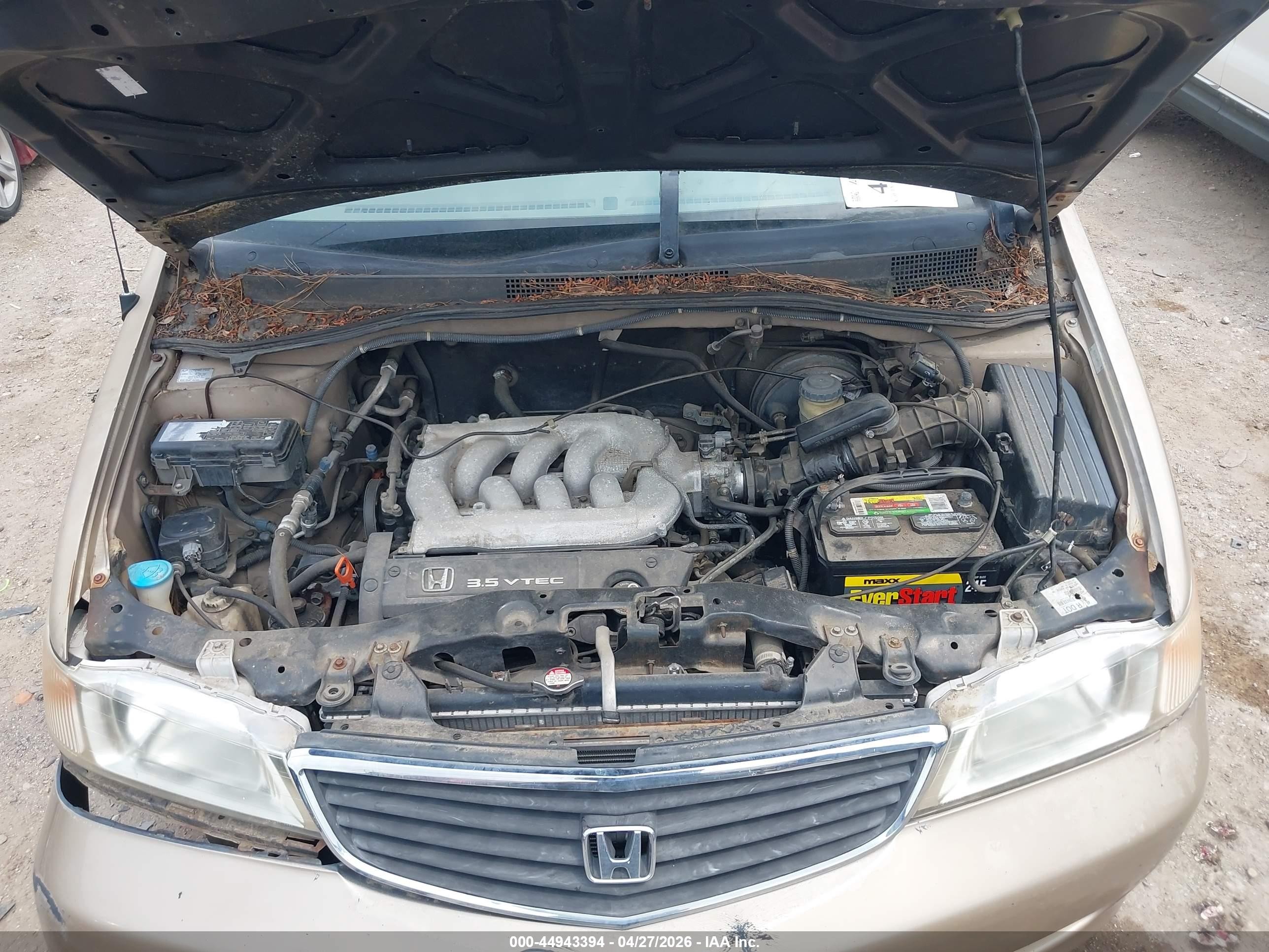 2000 Honda Odyssey Ex Tan vin: 2HKRL186XYH598139
