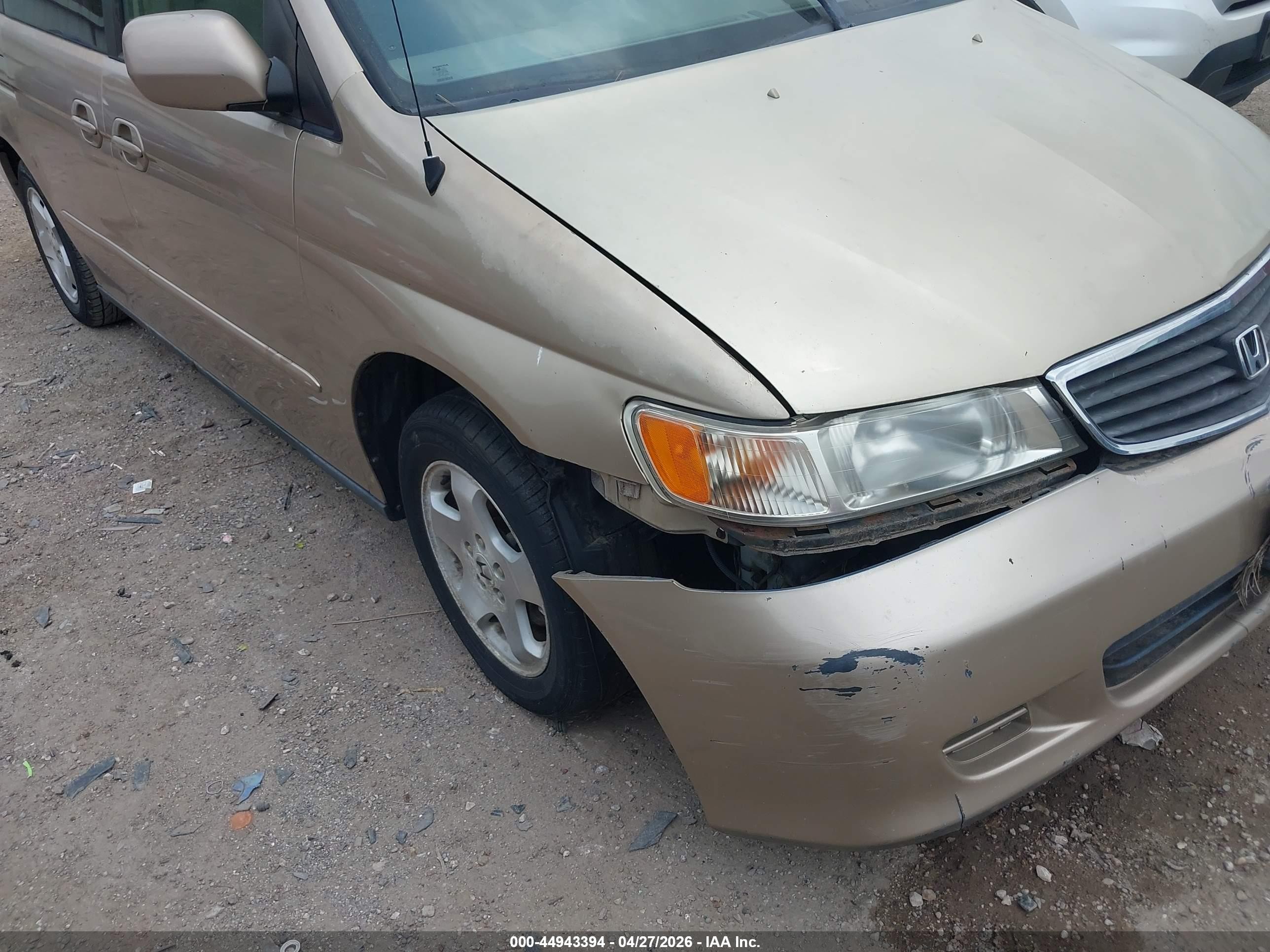 2000 Honda Odyssey Ex Tan vin: 2HKRL186XYH598139
