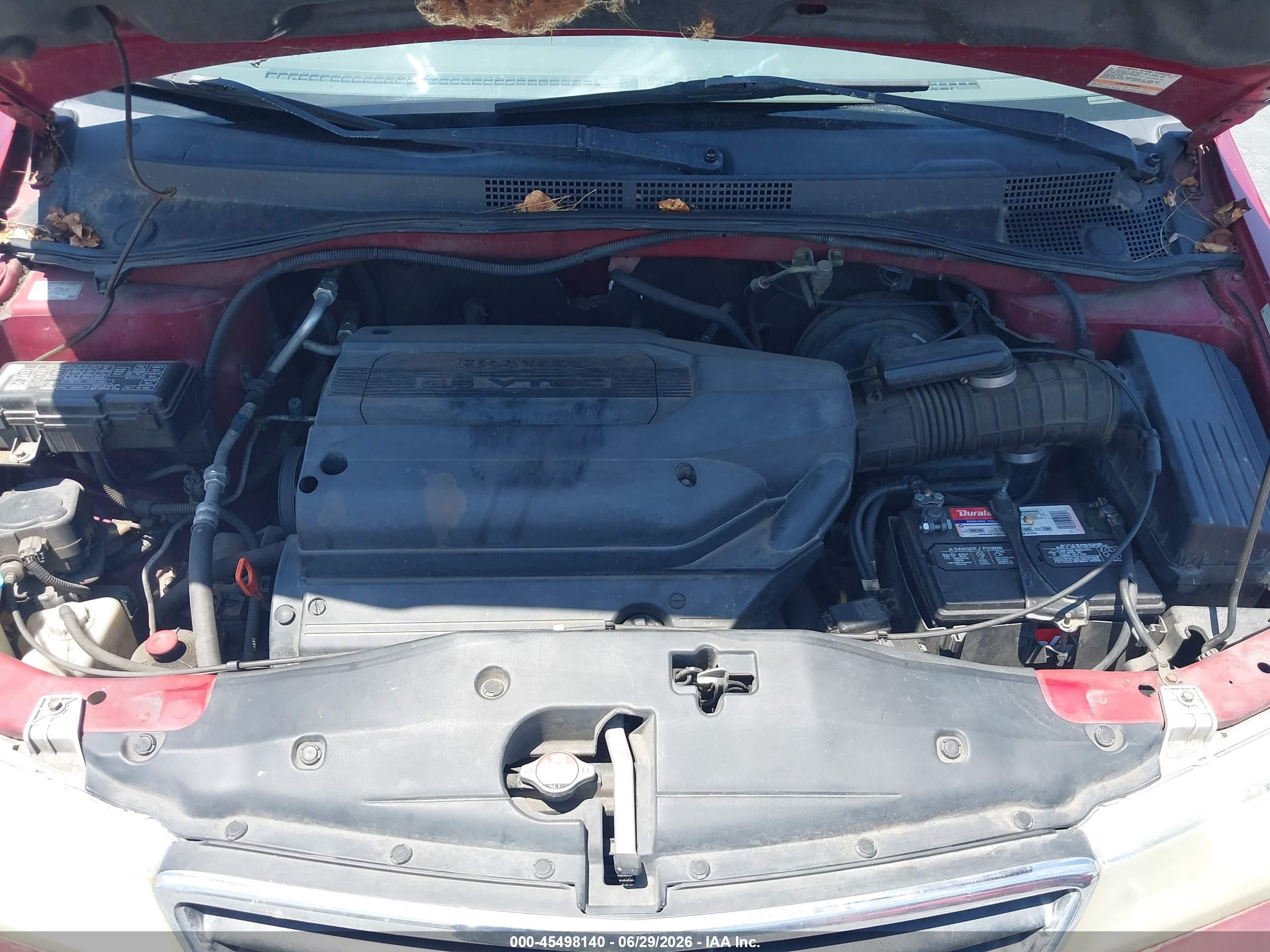 2002 Honda Odyssey Ex-l Red vin: 2HKRL18732H545573