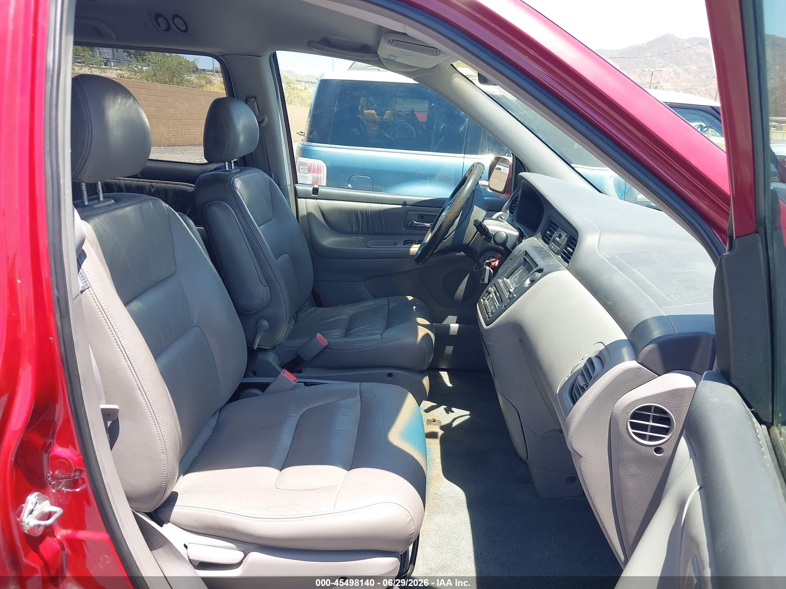 2002 Honda Odyssey Ex-l Red vin: 2HKRL18732H545573