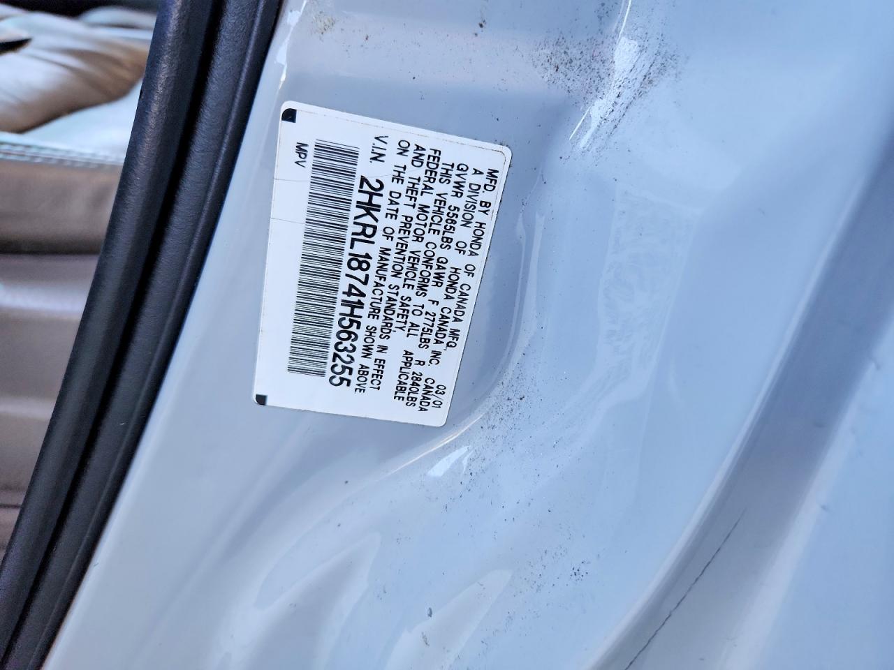 2001 Honda Odyssey Silver vin: 2HKRL18741H563255