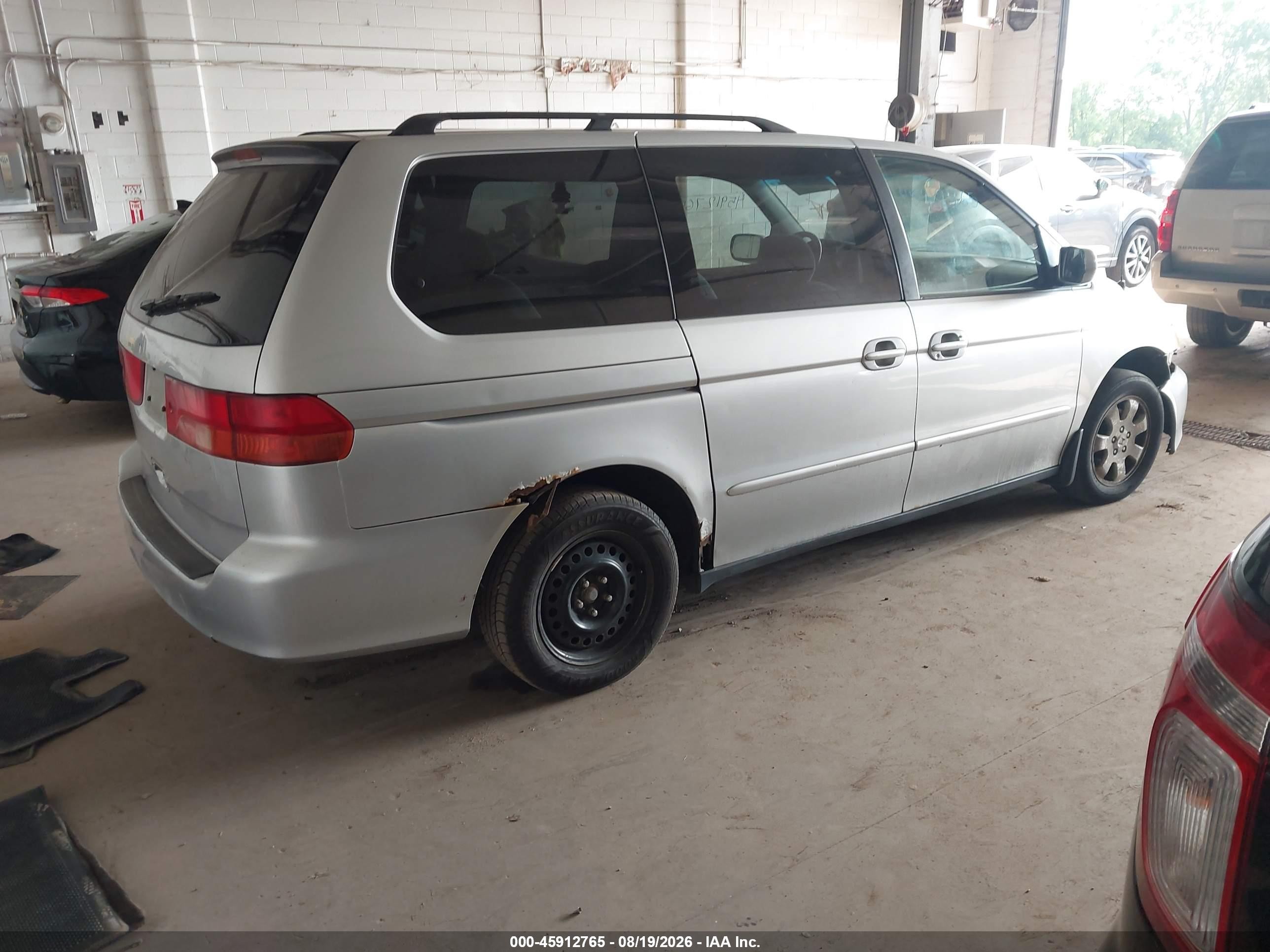 2001 Honda Odyssey Ex Silver vin: 2HKRL18771H530878