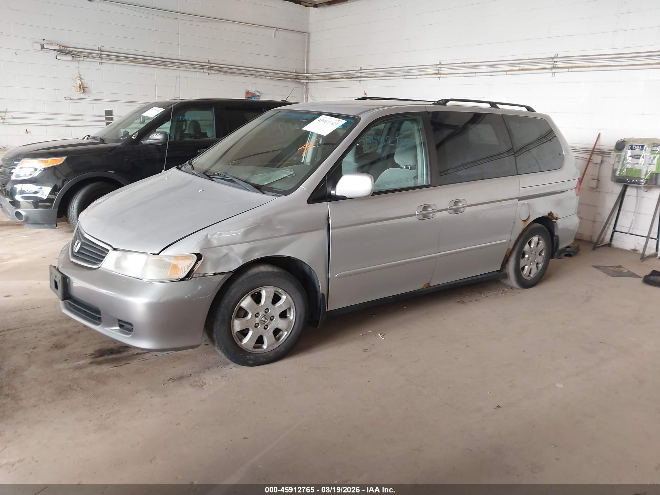 2001 Honda Odyssey Ex Silver vin: 2HKRL18771H530878