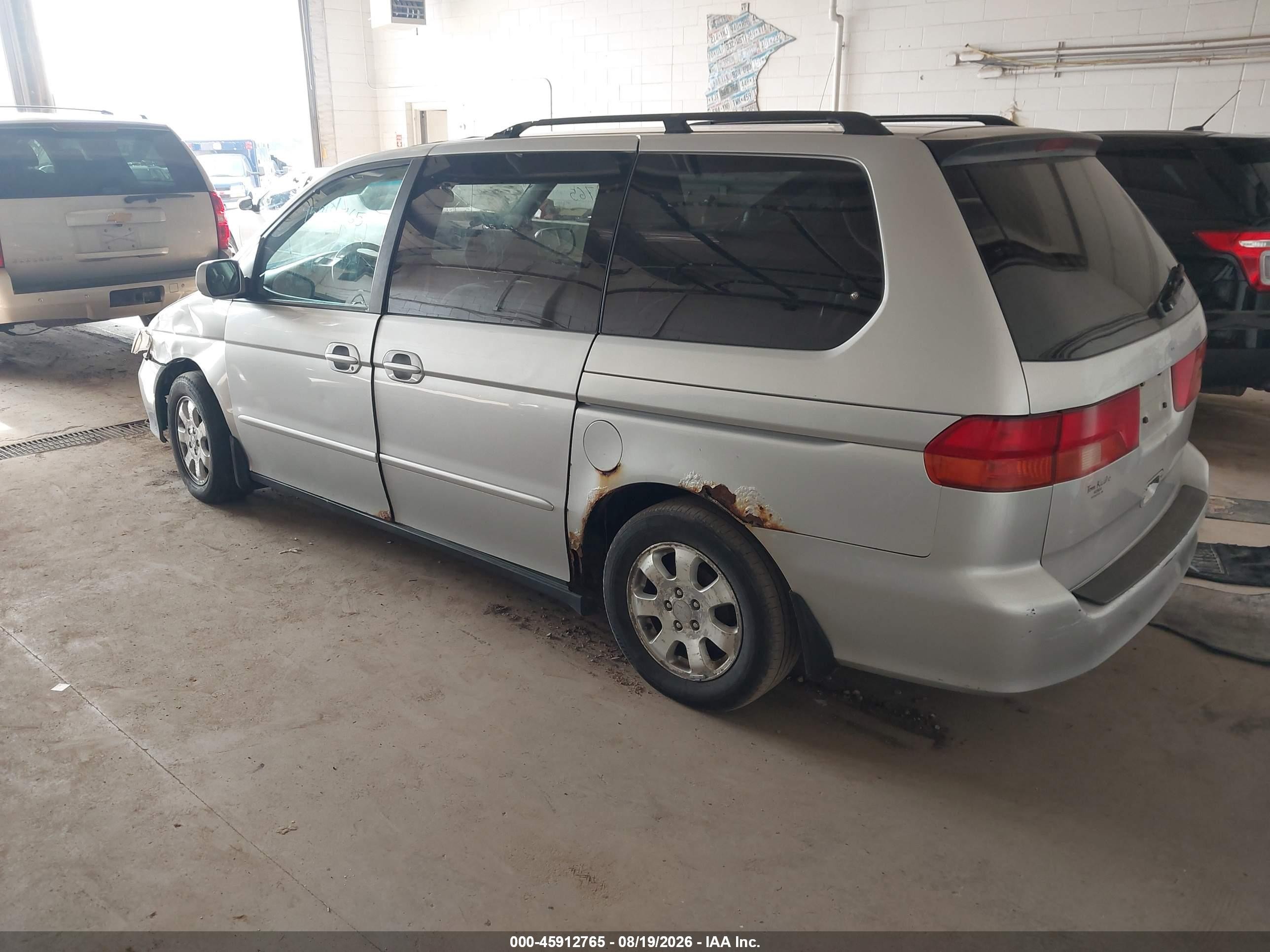 2001 Honda Odyssey Ex Silver vin: 2HKRL18771H530878