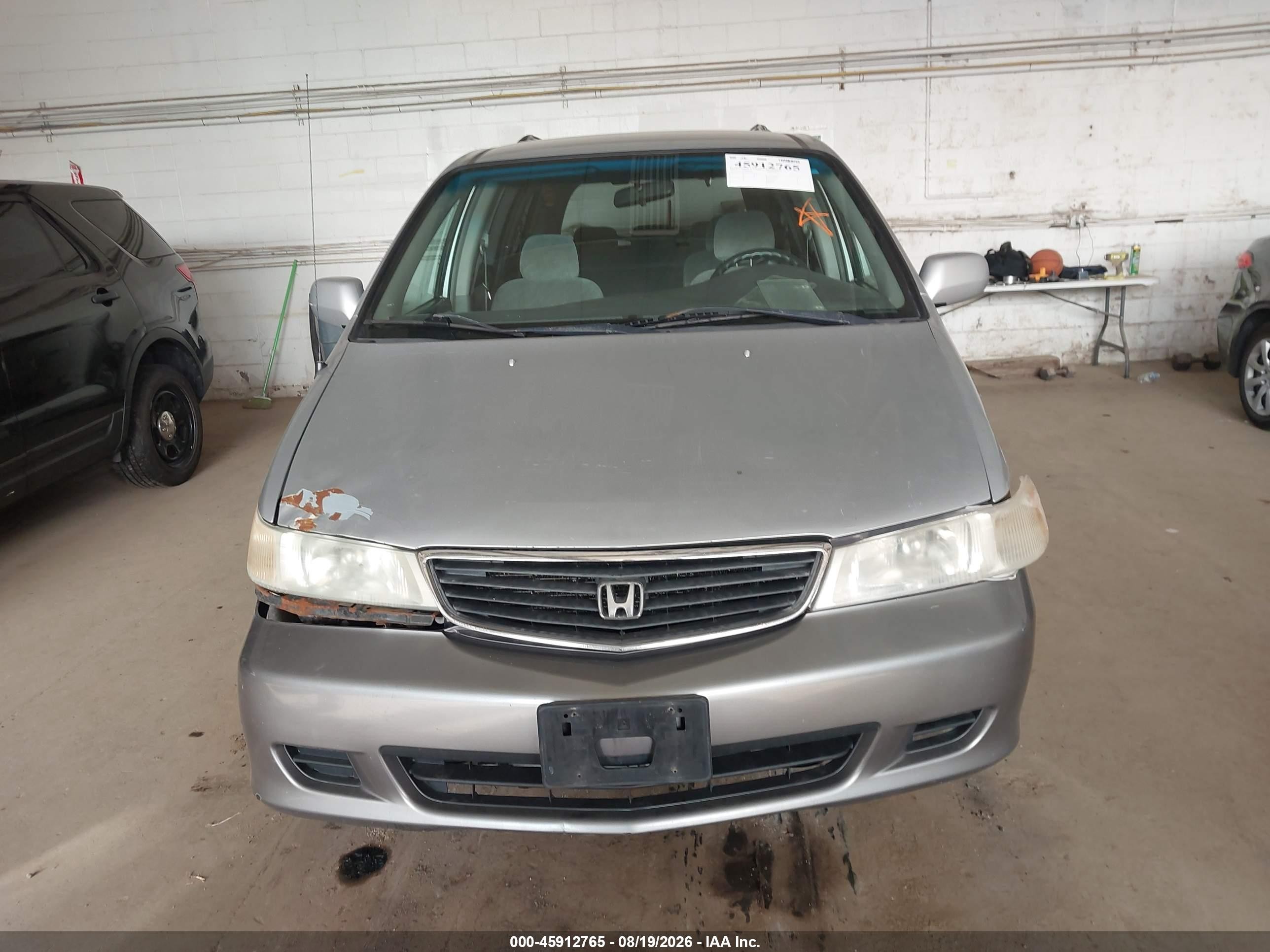 2001 Honda Odyssey Ex Silver vin: 2HKRL18771H530878