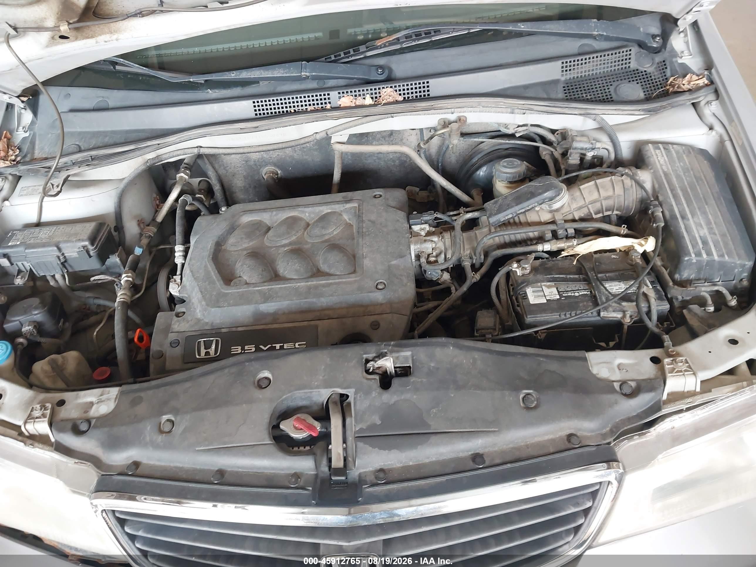 2001 Honda Odyssey Ex Silver vin: 2HKRL18771H530878