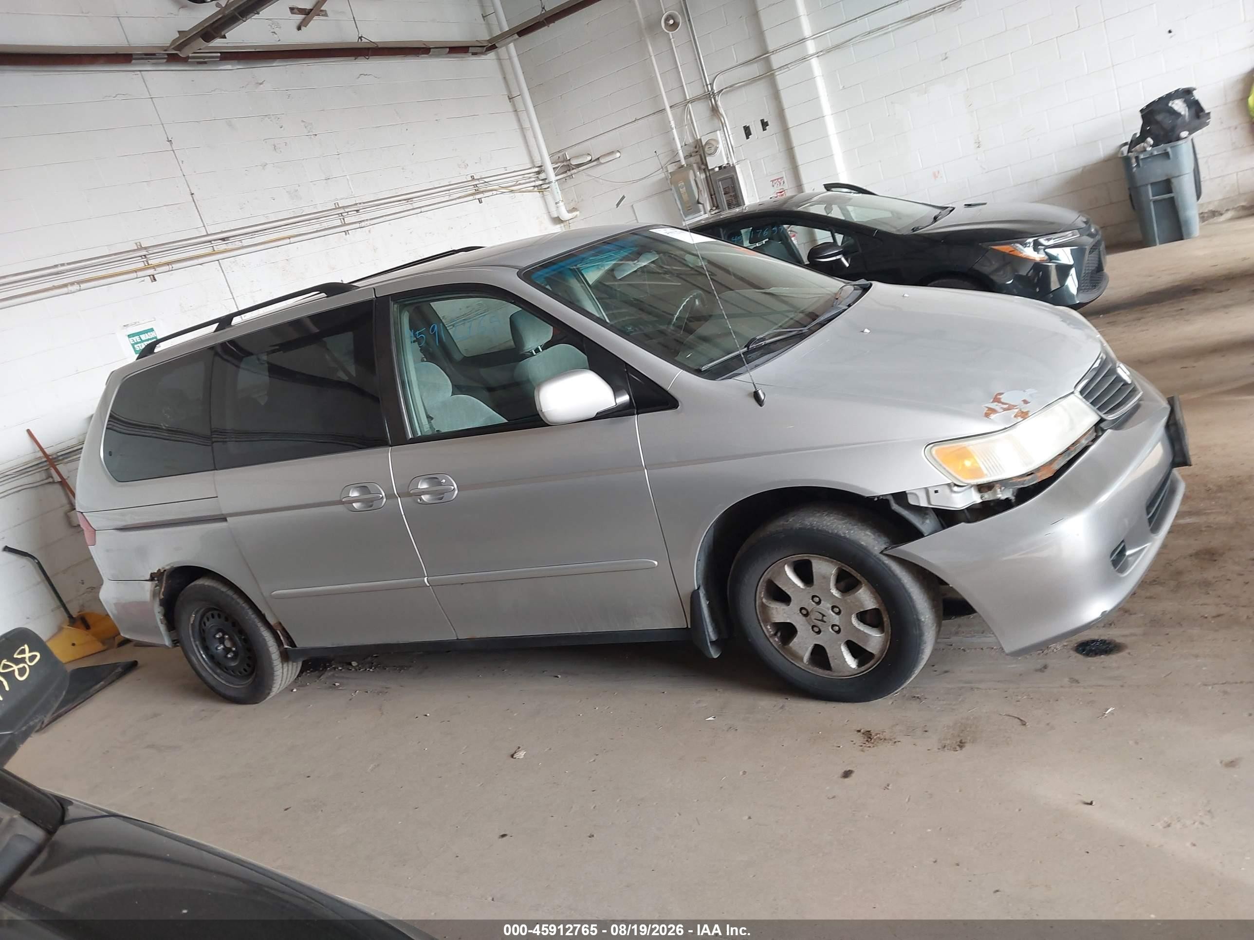 2001 Honda Odyssey Ex Silver vin: 2HKRL18771H530878