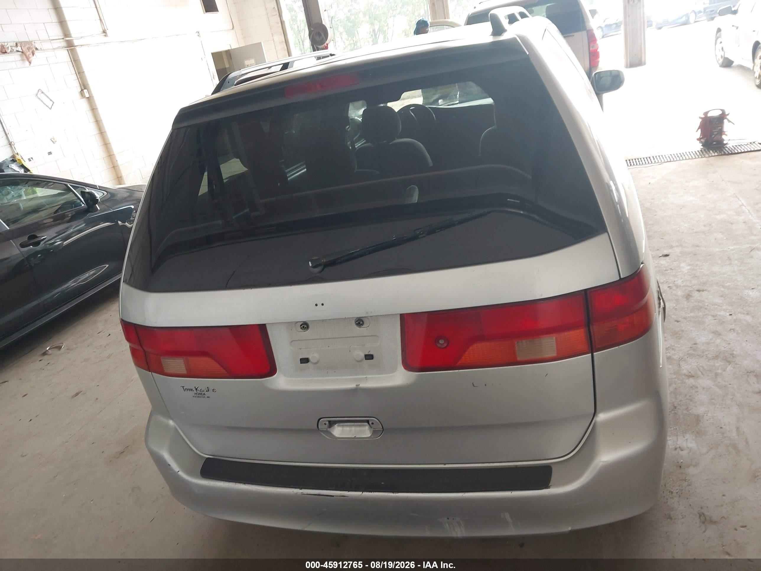 2001 Honda Odyssey Ex Silver vin: 2HKRL18771H530878