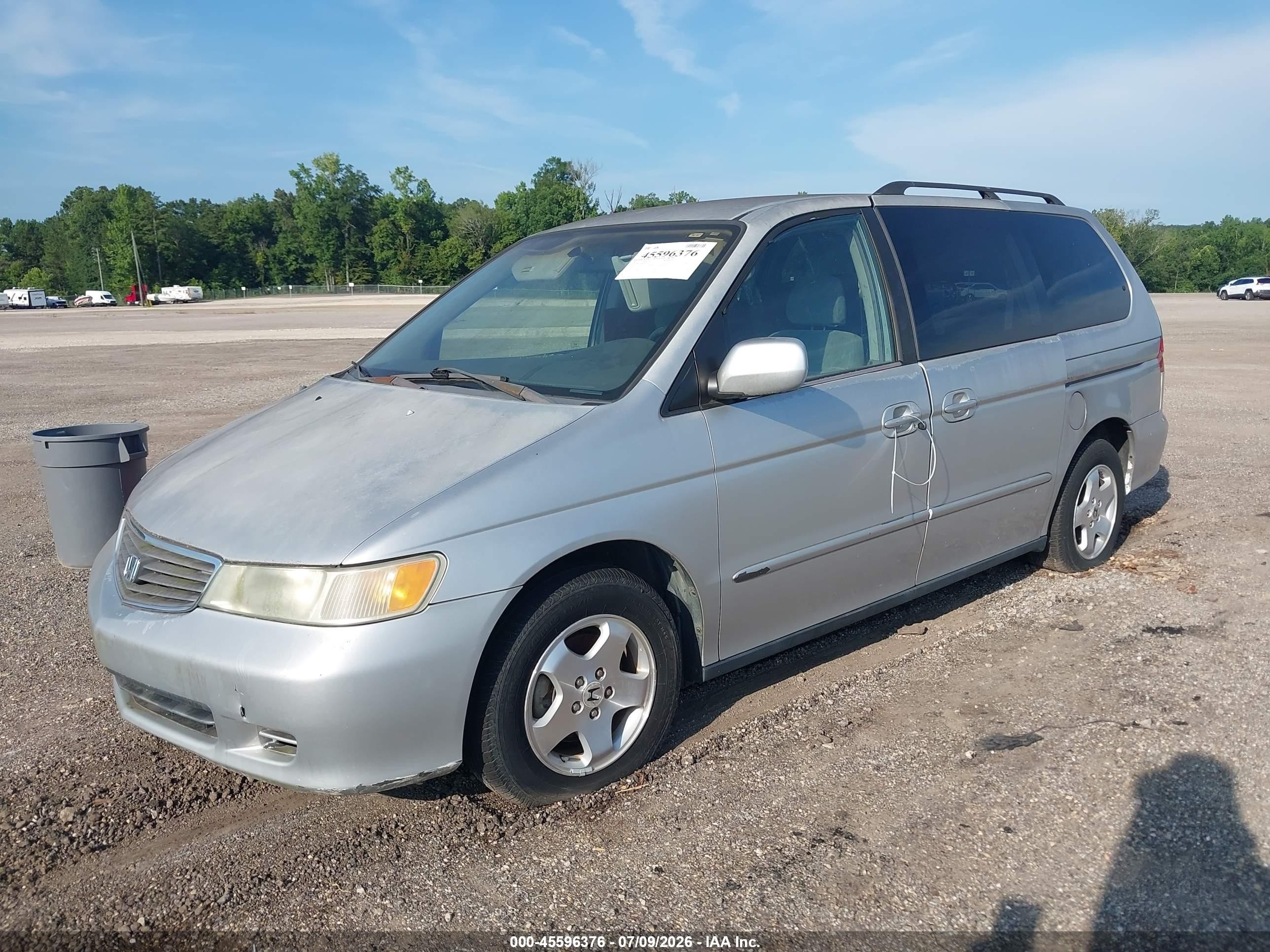 2001 Honda Odyssey Ex Silver vin: 2HKRL18781H563307