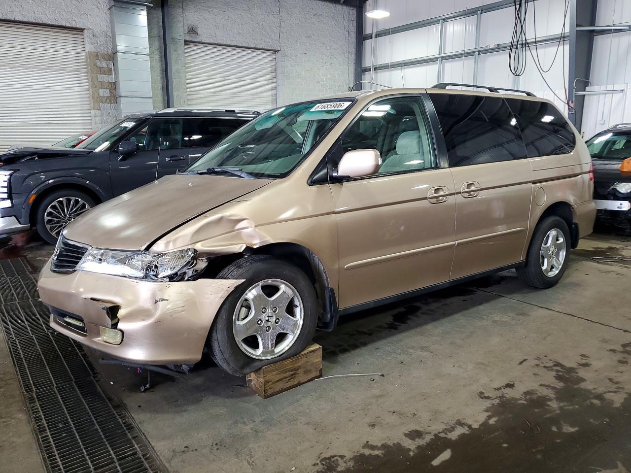 2000 Honda Odyssey Ex Tan vin: 2HKRL1878YH556934